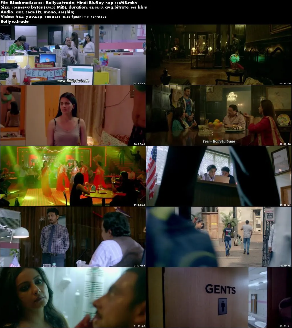 Blackmail 2018 BluRay 950Mb Full Hindi Movie Download 720p