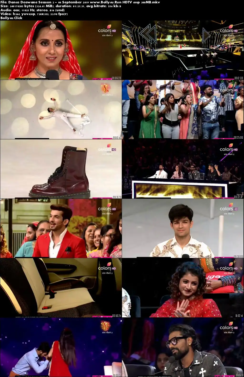 Dance Deewane S02 HDTV 480p 300MB 08 September 2019 still 1  Bolly4u Official