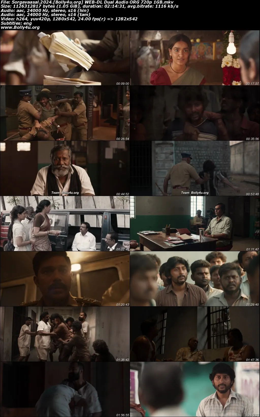 Sorgavaasal 2024 WEB-DL UNCUT Hindi Dual Audio ORG Full Movie Download 1080p  720p  480p