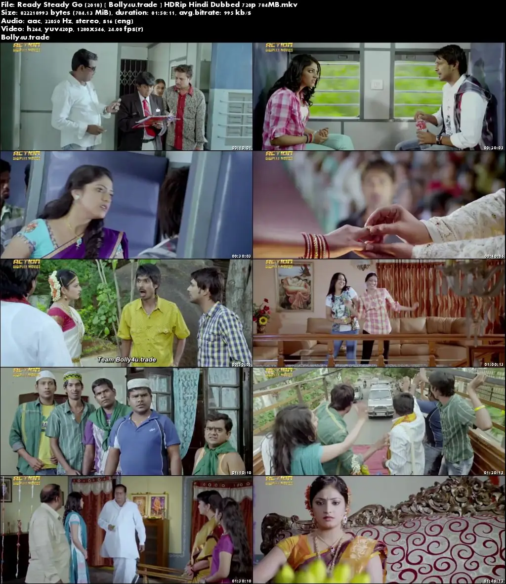 Ready Steady Go 2018 HDRip 750Mb Full Hindi Dubbed Movie Download 720p