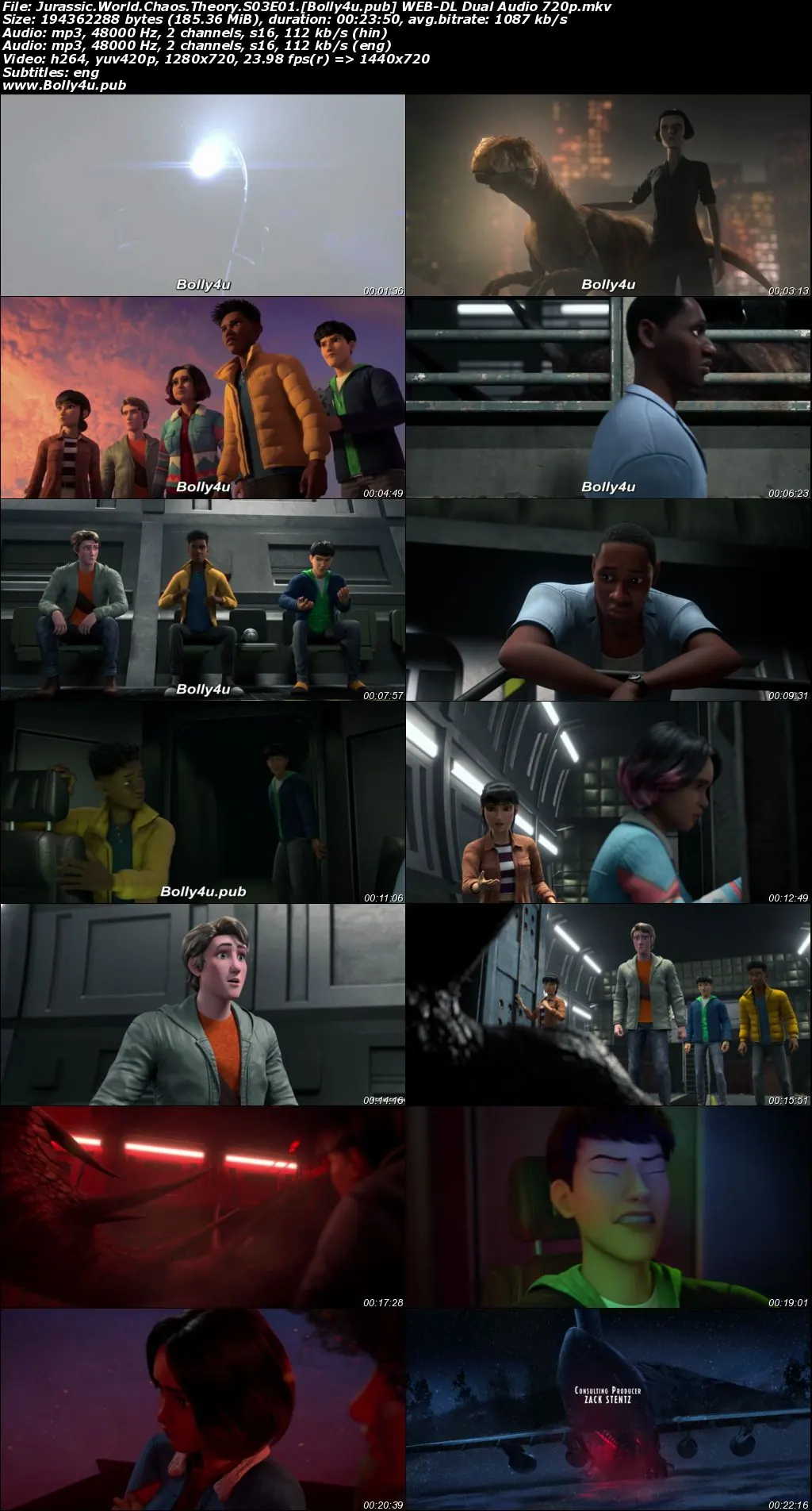 Jurassic World Chaos Theory 2025 WEB-DL Hindi Dual Audio ORG S03 Complete Download 720p  480p