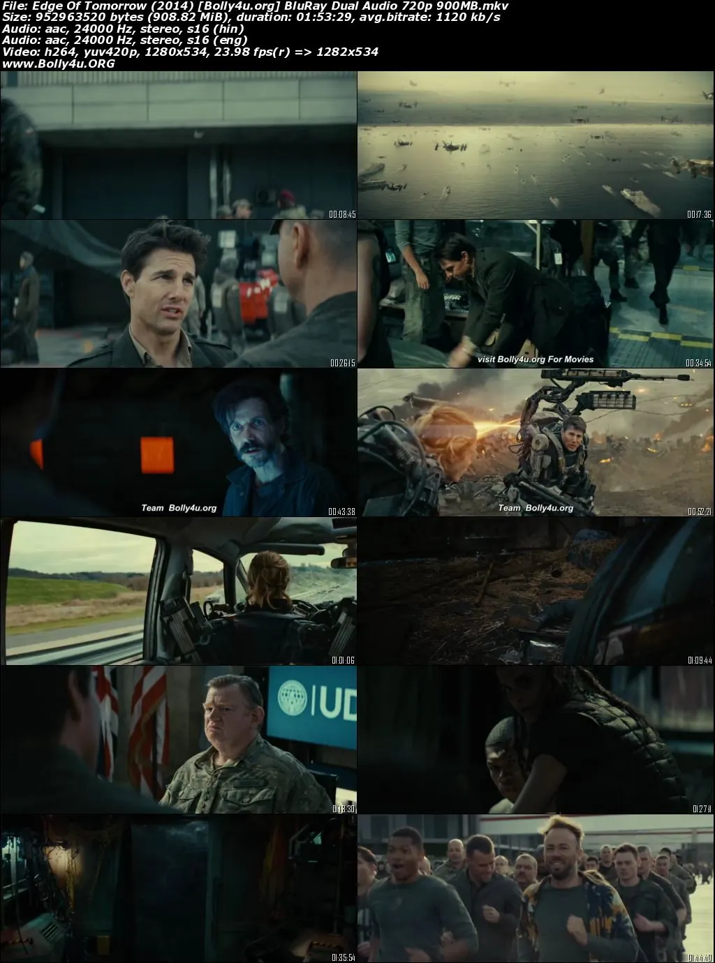 Edge Of Tomorrow 2014 Hindi Dual Audio Full Movie Download