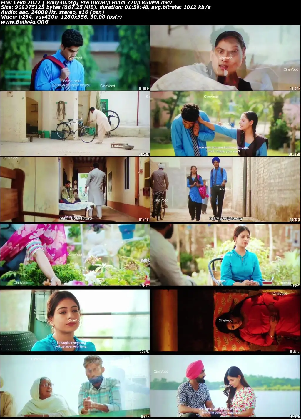 Lekh 2022 Pre DVDRip Punjabi Movie Download 720p  480p