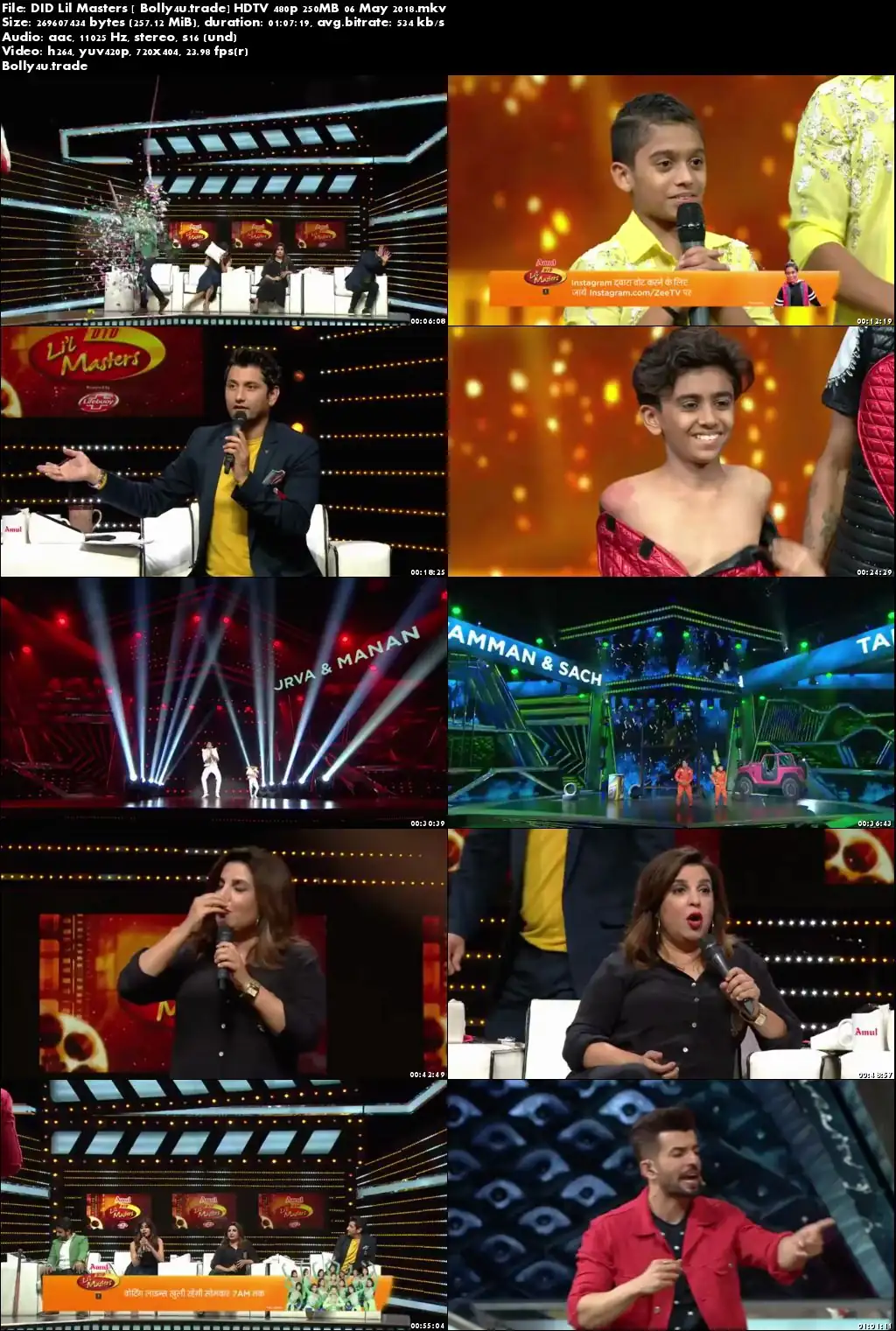 DID Lil Masters HDTV 480p 250MB 06 May 2018 Download