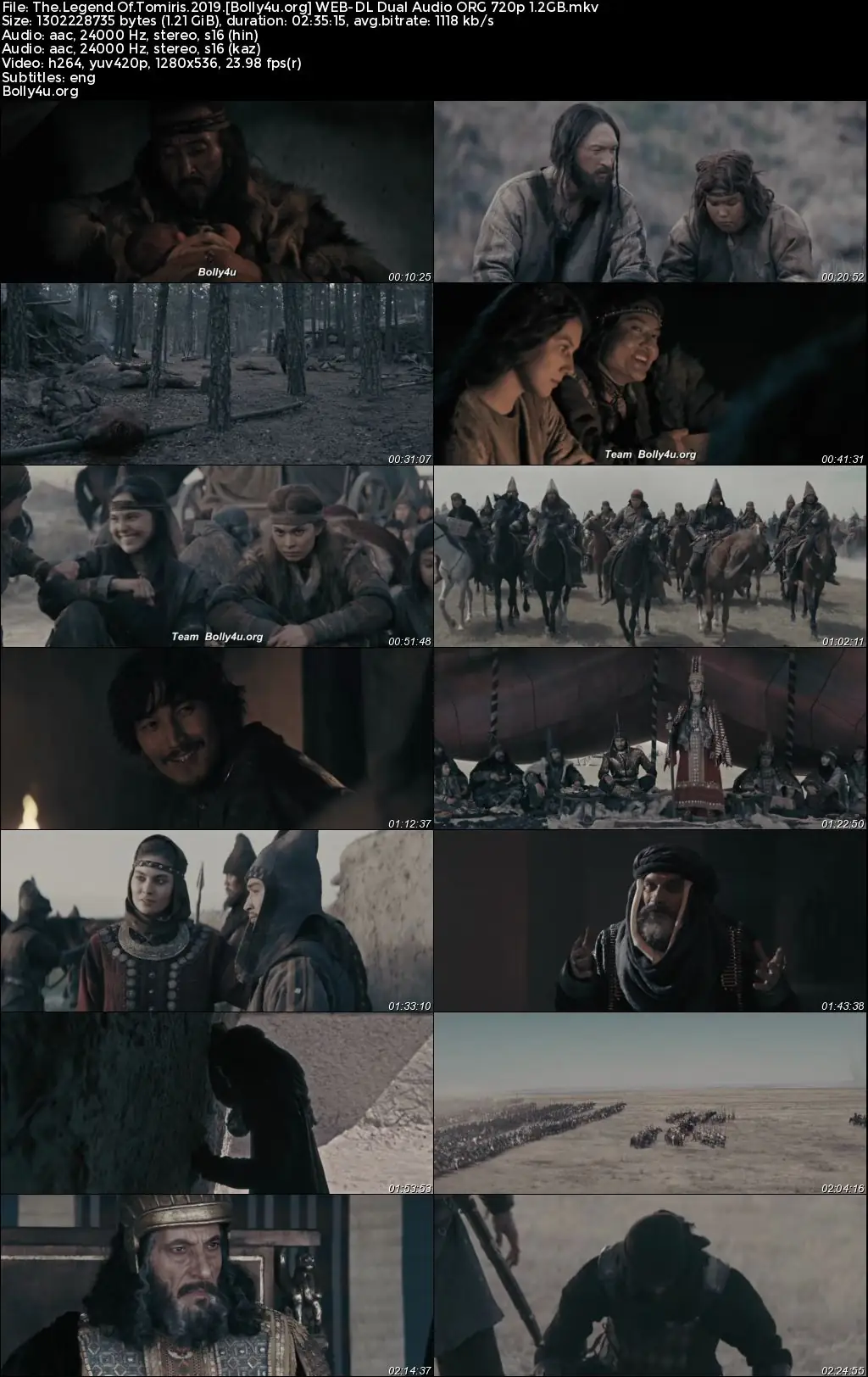 The Legend Of Tomiris 2019 WEB-DL Hindi Dual Audio ORG Full Movie Download 1080p  720p  480p