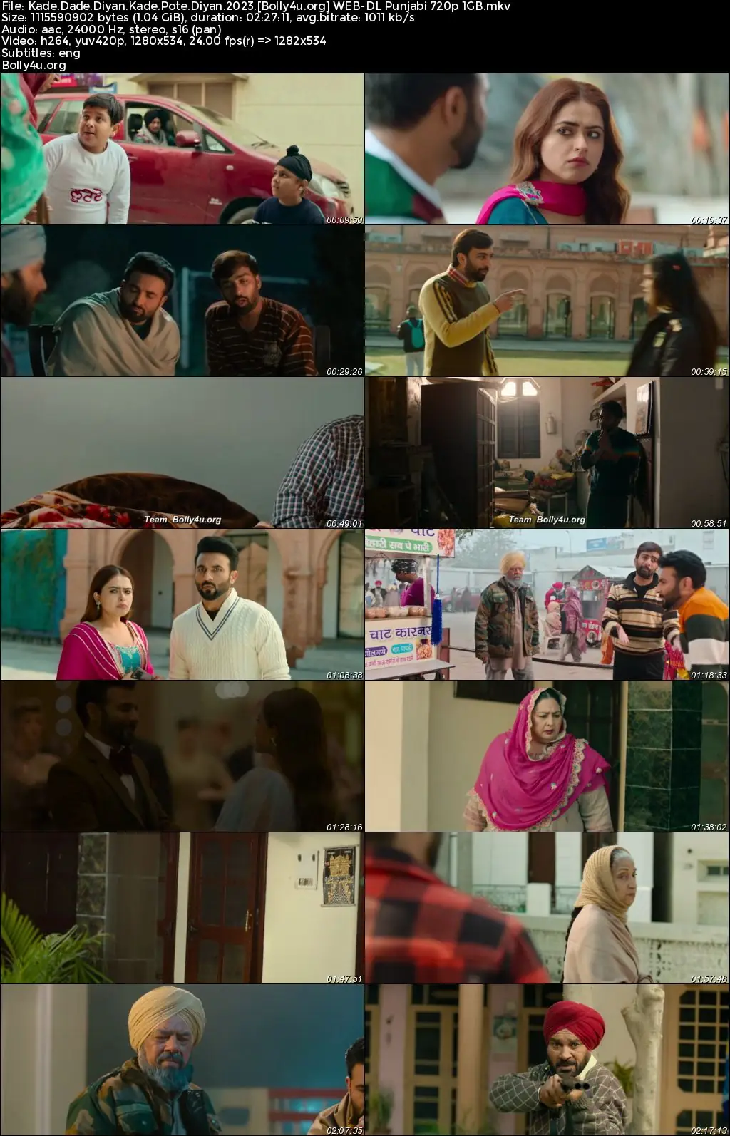 Kade Dade Diyan Kade Pote Diyan 2023 WEB-DL Punjabi Full Movie Download 1080p  720p  480p