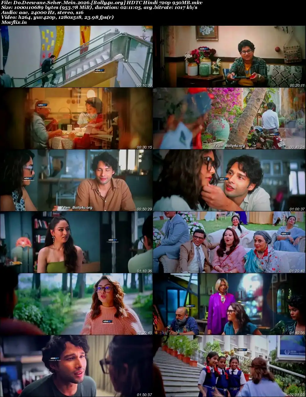 Do Deewane Seher Mein 2026 HDTC Hindi Full Movie Download 1080p  720p  480p