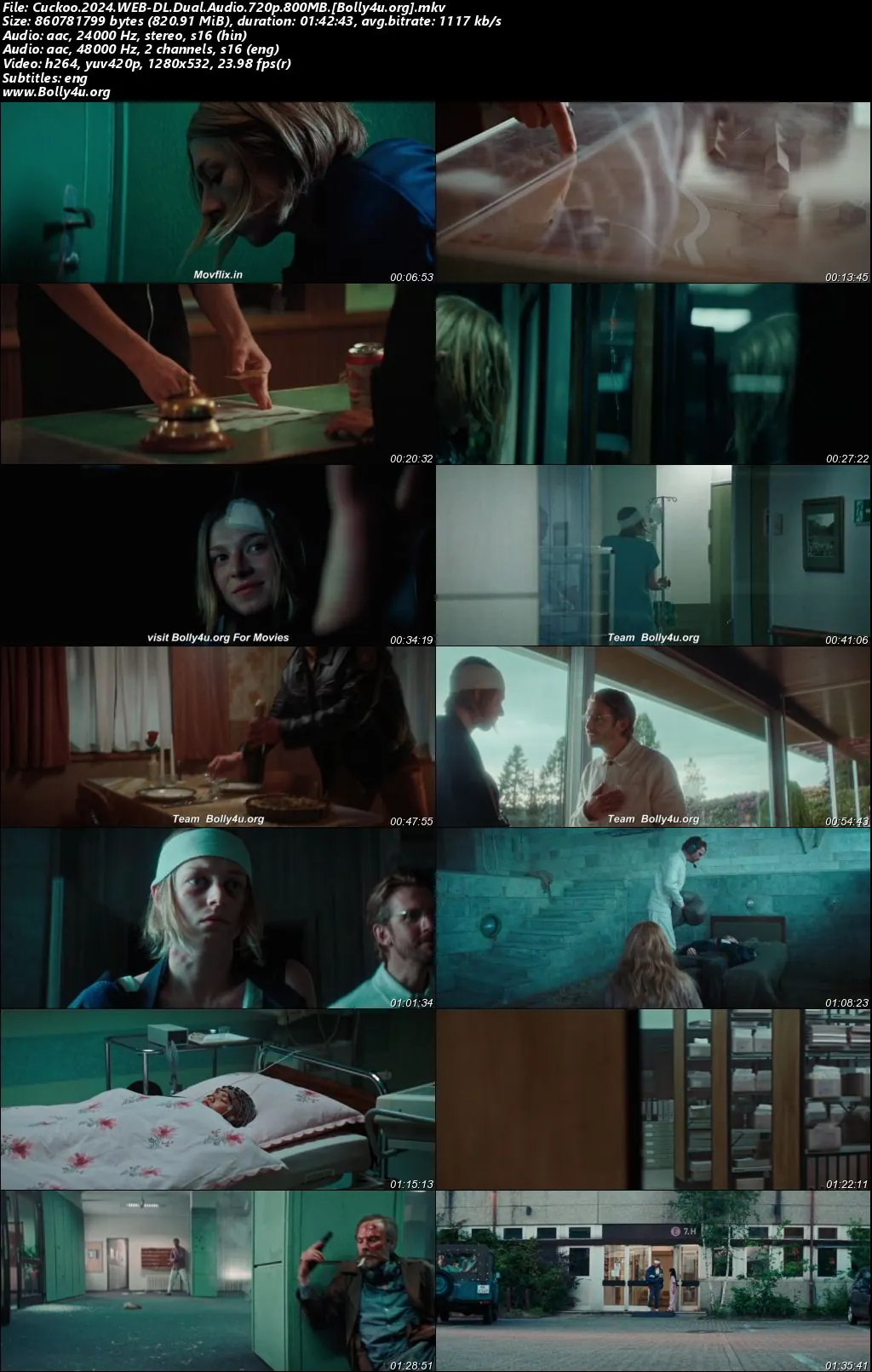 Cuckoo 2024 WEB-DL Hindi Dual Audio ORG Full Movie Download 1080p  720p  480p