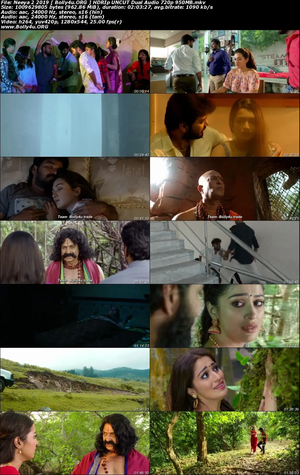 Neeya 2 2019 HDRip 400MB UNCUT Hindi Dual Audio 480p Download