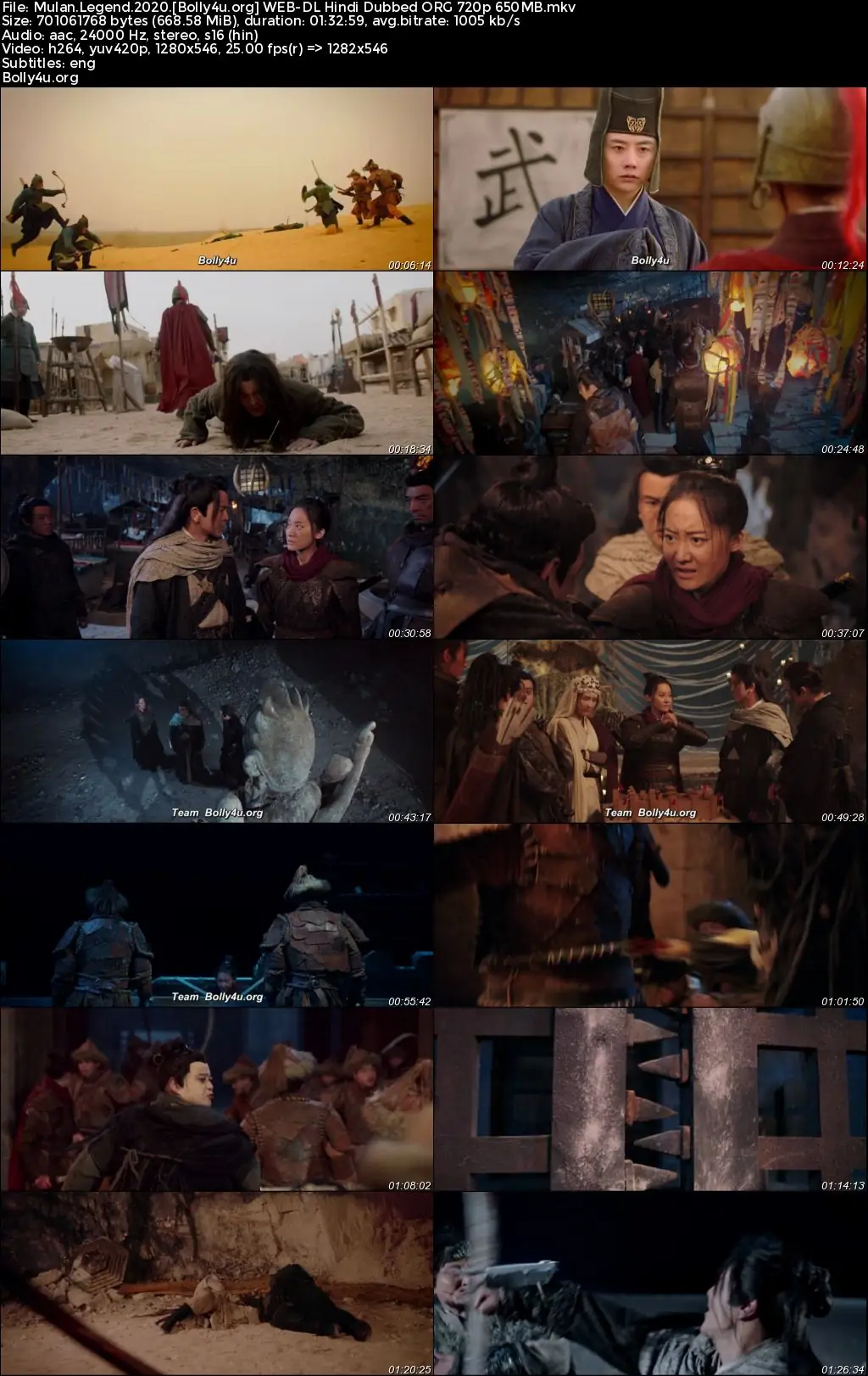 Mulan Legend 2020 WEB-DL Hindi Dubbed ORG Full Movie Download 1080p  720p  480p