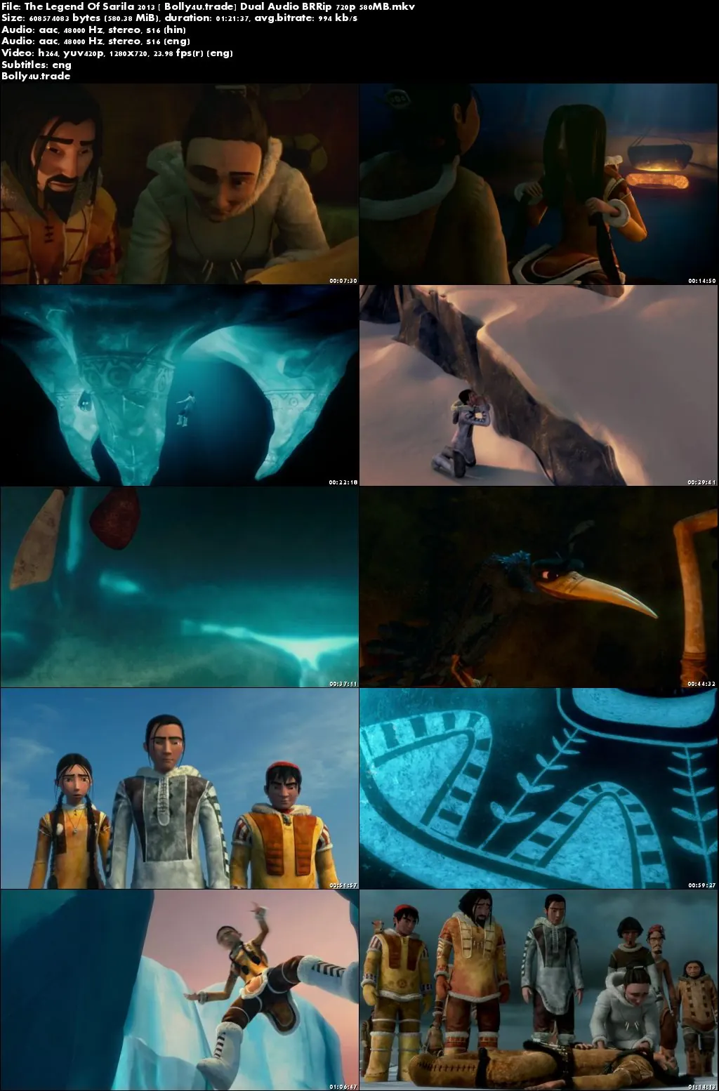The Legend Of Sarila 2013 BluRay 270Mb Hindi Dual Audio 480p Download