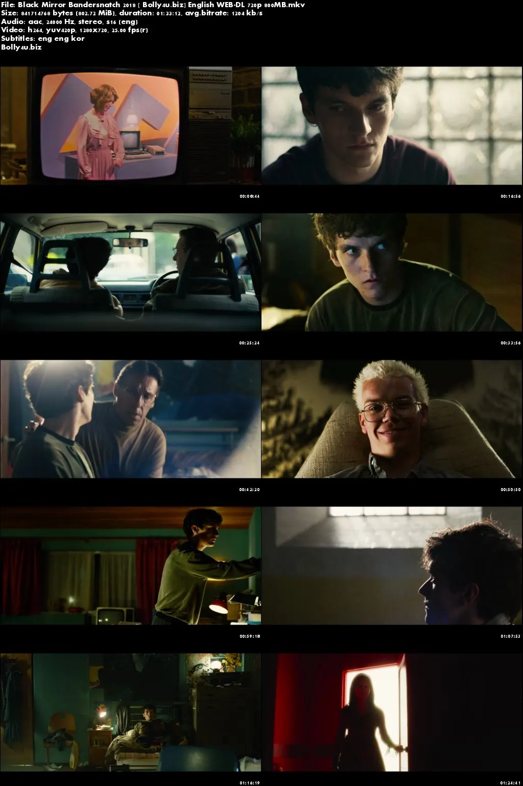 Black Mirror Bandersnatch 2018 WEB-DL 800MB English 720p ESub Download