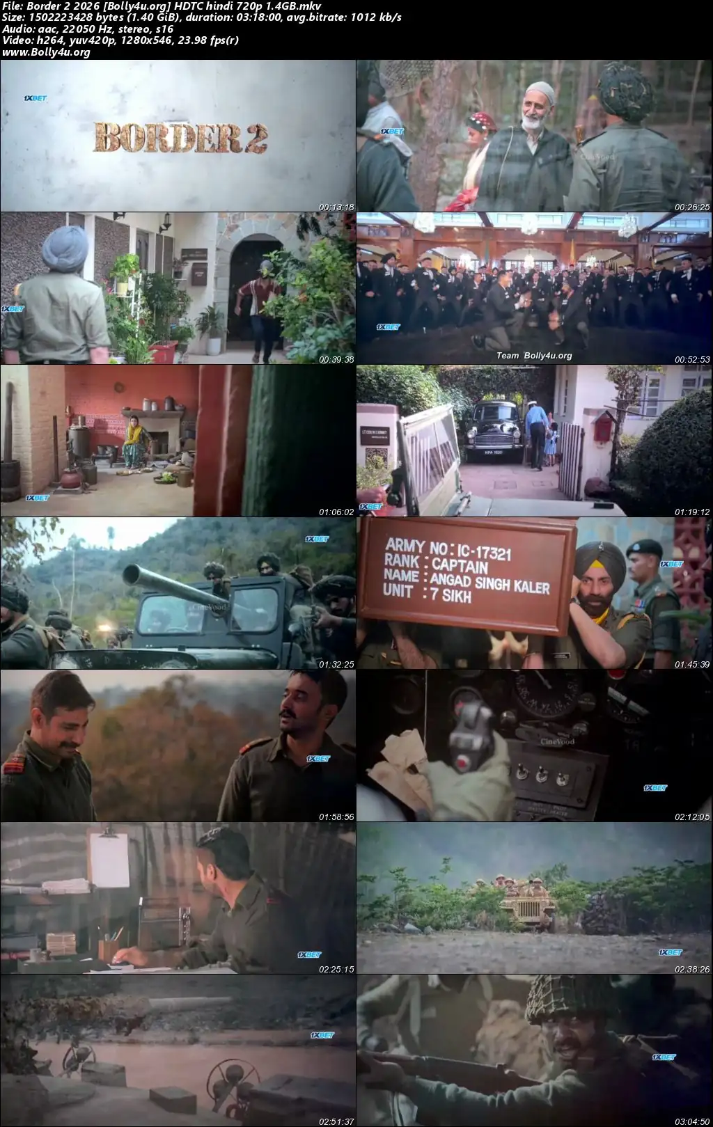 Border 2 2026 HDTC Hindi Full Movie Download 1080p  720p  480p
