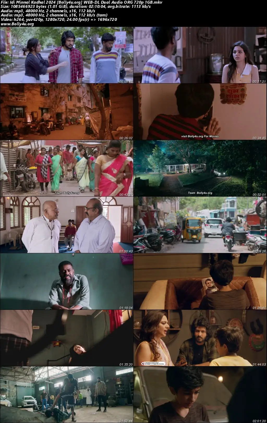 Idi Minnal Kadhal 2024 WEB-DL UNCUT Hindi Dual Audio ORG Full Movie Download 1080p  720p  480p