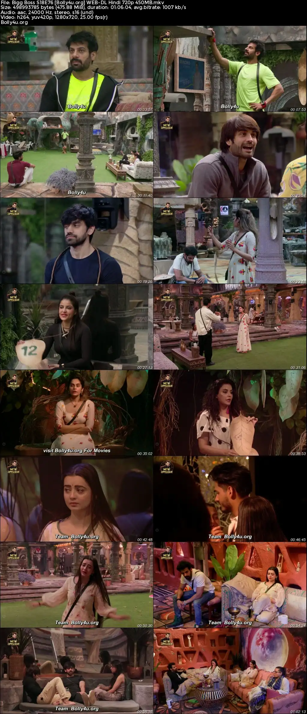 Bigg Boss 2024 WEB-DL Hindi S18E76 Download 720p  480p