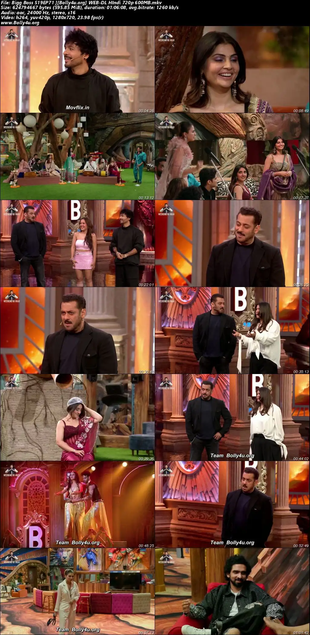 Bigg Boss 2025 WEB-DL Hindi S19EP71 Download 720p  480p
