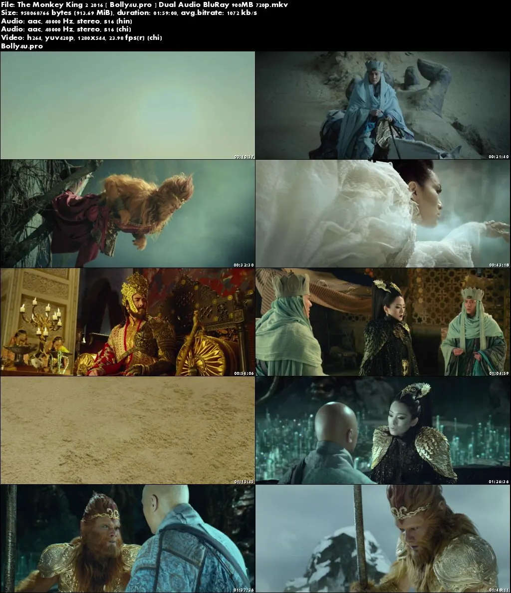 The Monkey King 2 2016 BRRip 400MB Hindi Dual Audio 480p Download