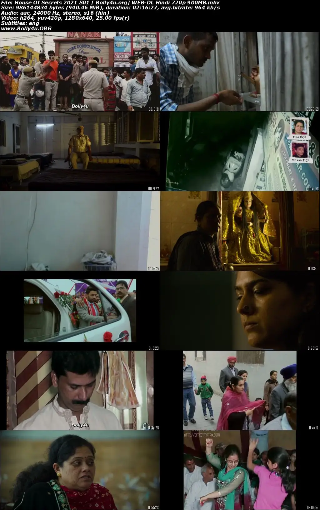 House Of Secrets 2021 WEB-DL 900MB Hindi S01 Download 720p
