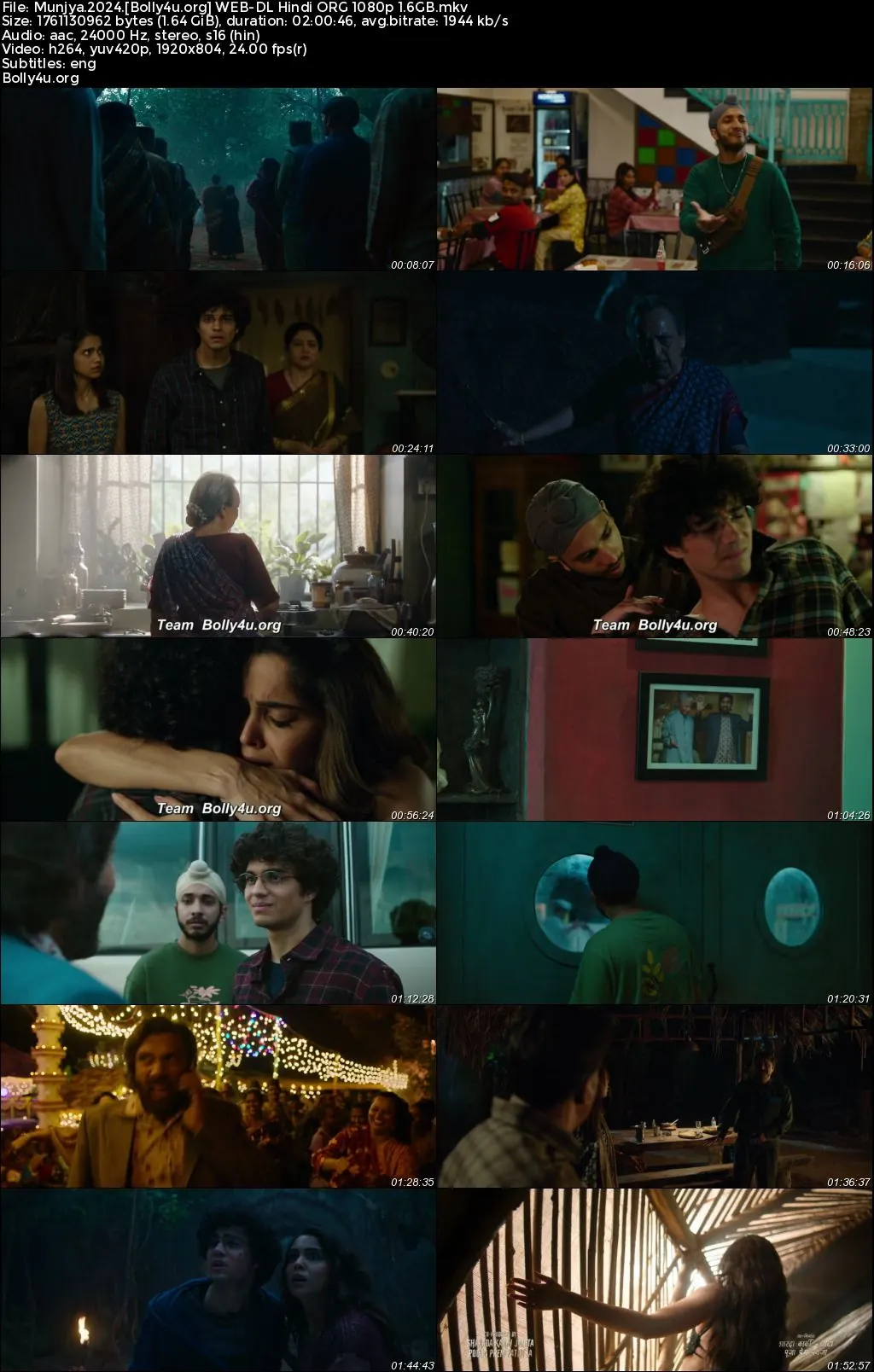 Munjya 2024 WEB-DL Hindi Full Movie Download 1080p  720p  480p