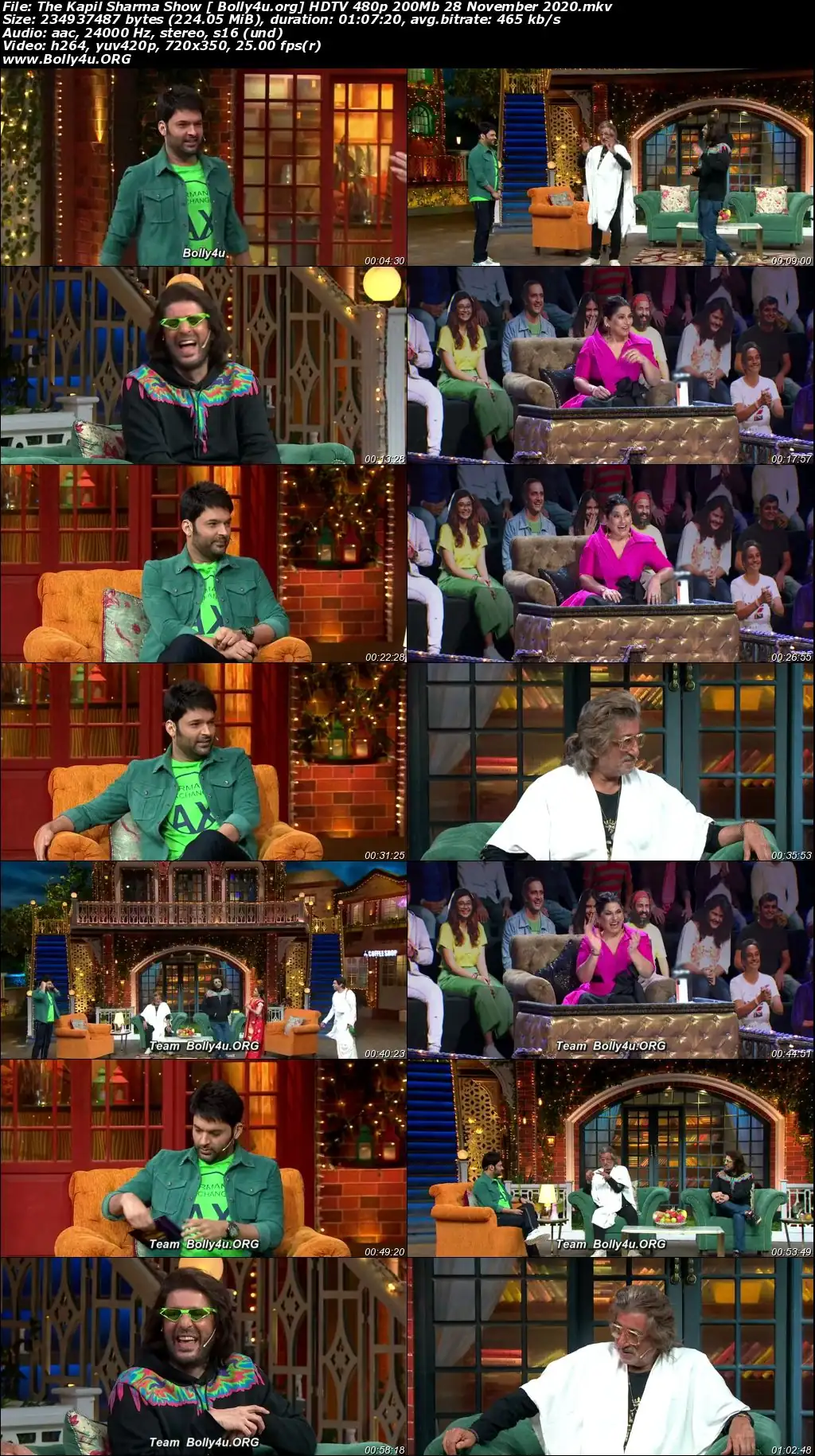 The Kapil Sharma Show HDTV 480p 200Mb 28 November 2020 Download