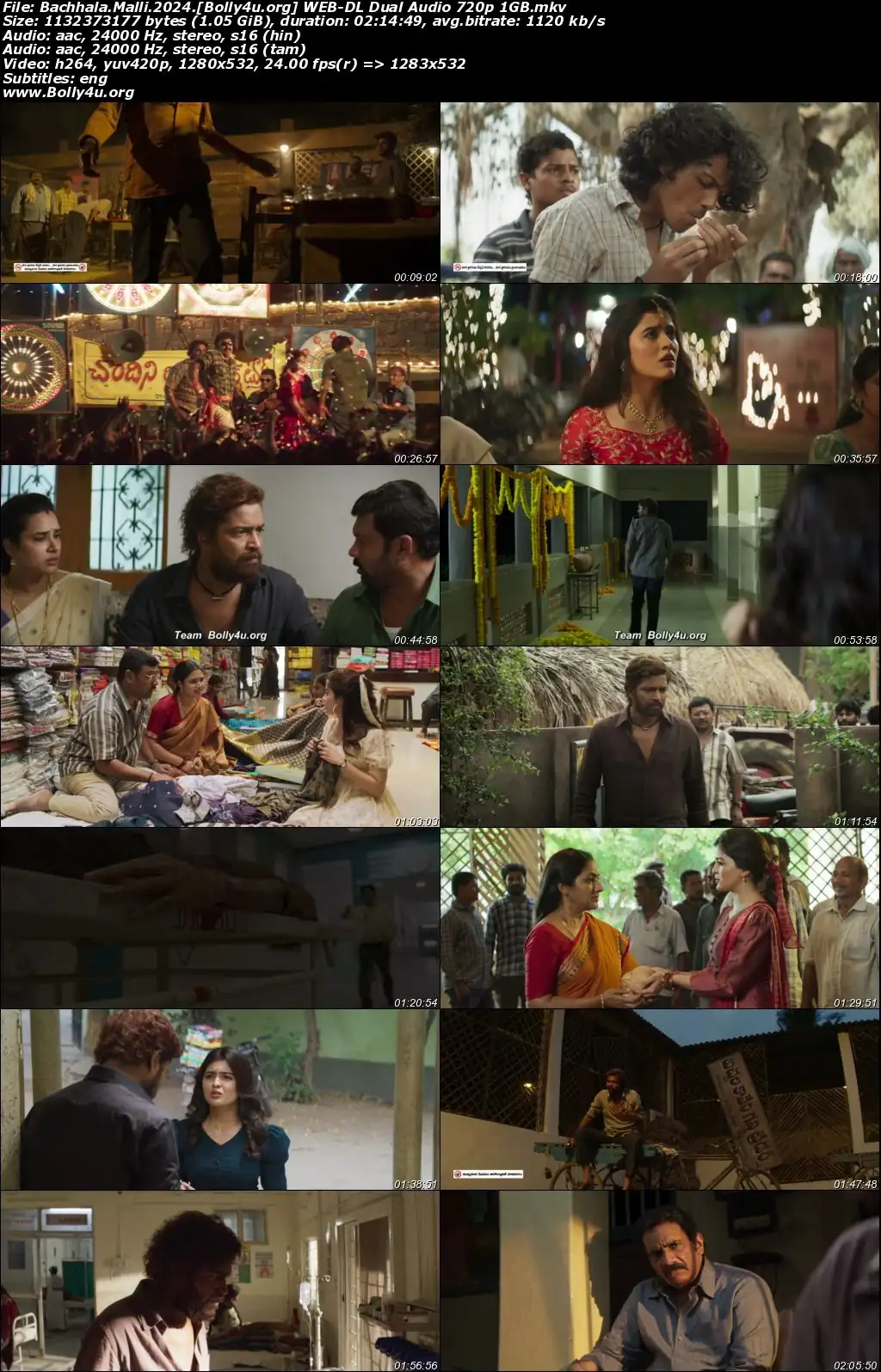 Bachhala Malli 2024 WEB-DL UNCUT Hindi Dual Audio ORG Full Movie Download 1080p  720p  480p