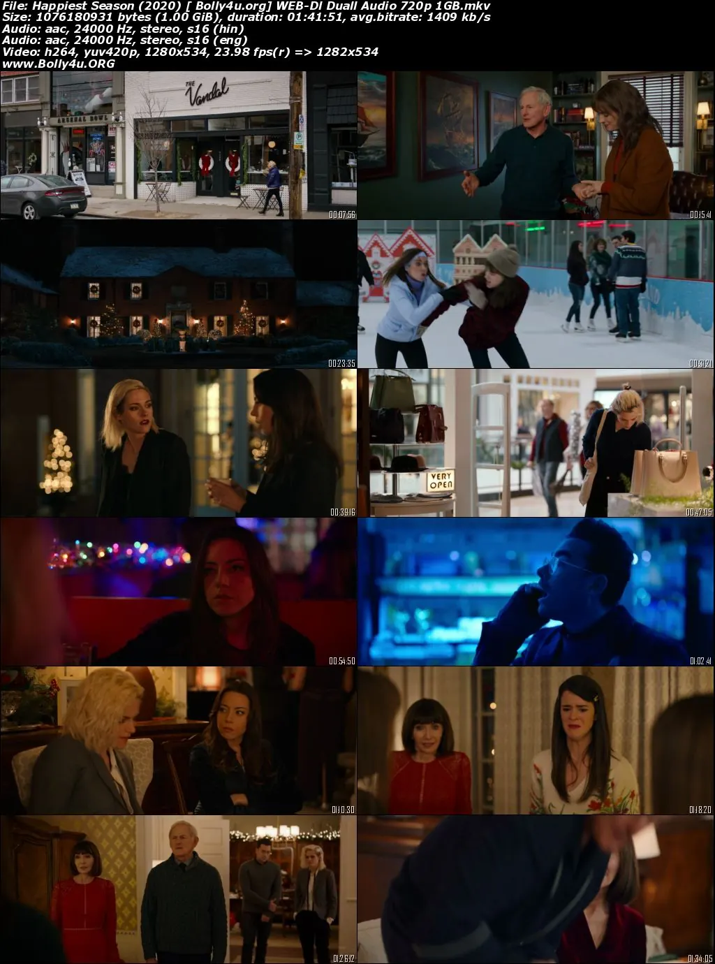 Happiest Season 2020 WEB-DL 1GB Hindi Dual Audio 720p Download