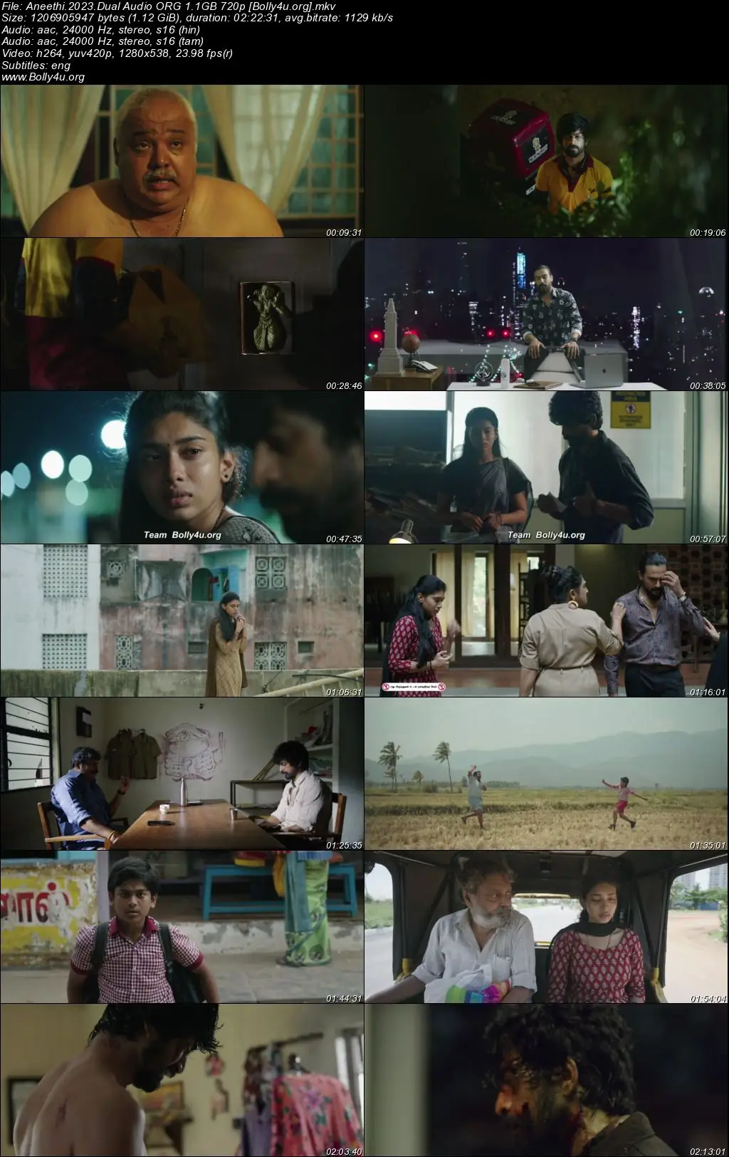 Aneethi 2023 WEB-DL UNCUT Hindi Dual Audio ORG Full Movie Download 1080p  720p  480p