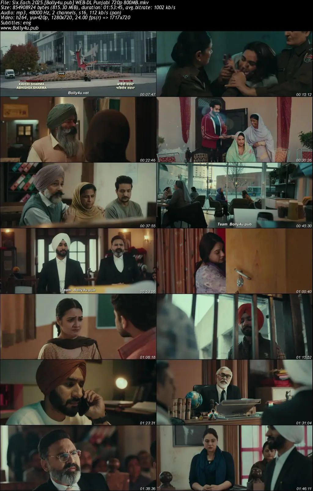 Six Each 2025 WEB-DL Punjabi Full Movie Download 1080p  720p  480p