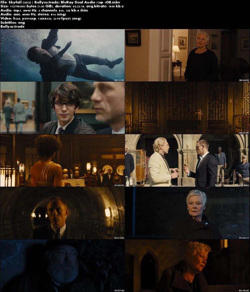 Skyfall 2012 BluRay 450MB Hindi Dubbed Dual Audio 480p ESub Download Skyfall 2012 BluRay 450MB Hindi Dubbed Dual Audio 480p ESub Download