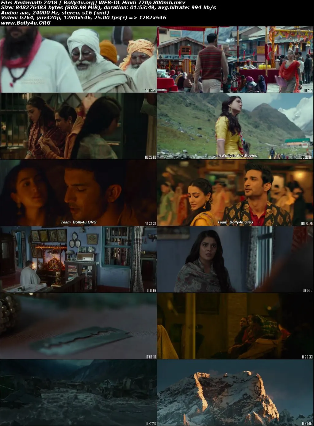 Kedarnath 2018 WEB-DL 350Mb Full Hindi Movie Download 480p Kedarnath 2018 WEB-DL 350Mb Full Hindi Movie Download 480p
