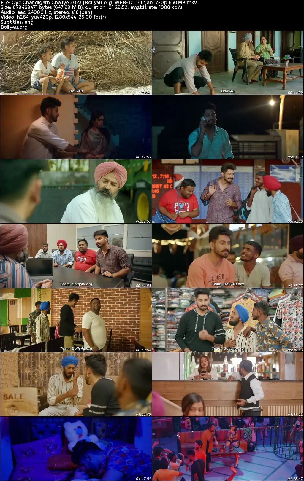 Oye Chandigarh Chaliye 2023 WEB-DL Punjabi Full Movie Download 1080p  720p  480p