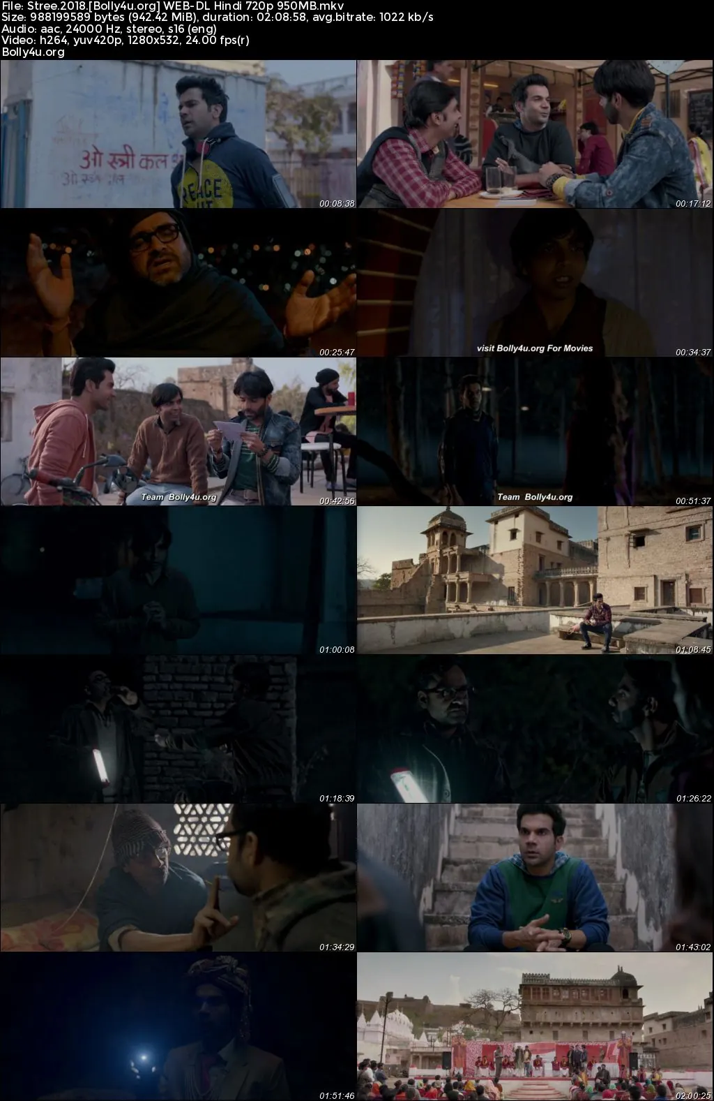 Stree 2018 WEB-DL Hindi Full Movie Download 1080p  720p  480p