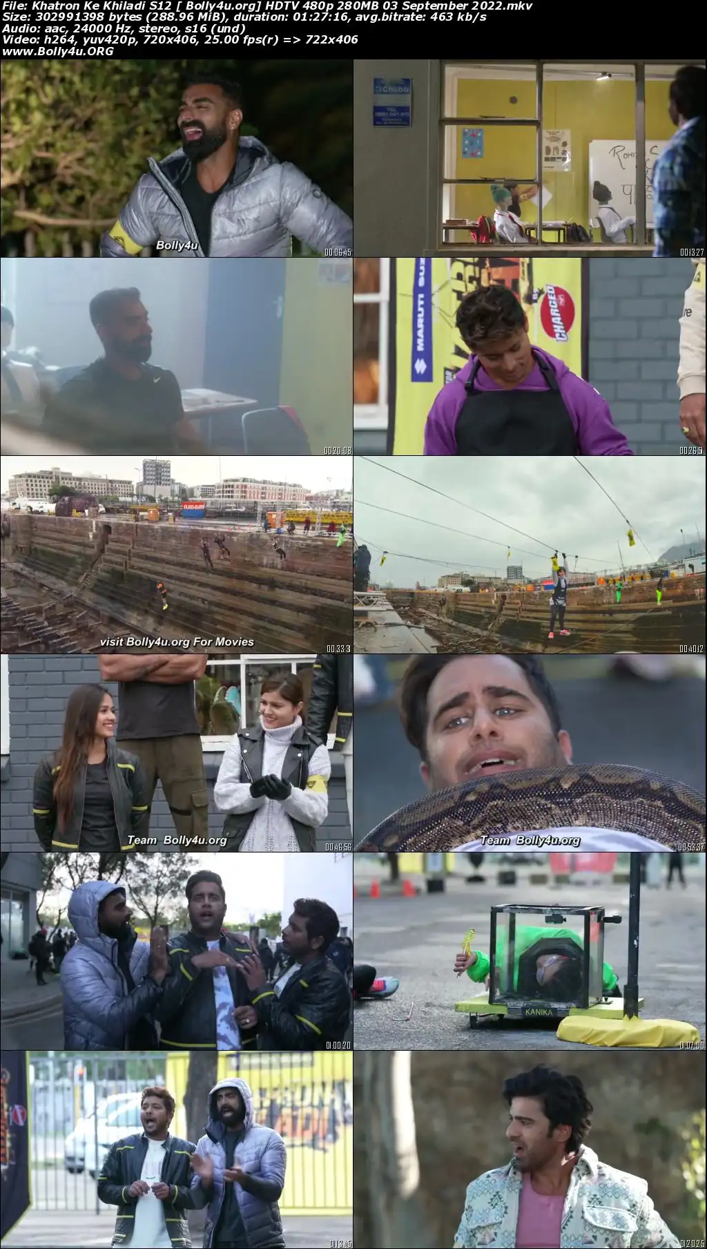 Khatron Ke Khiladi S12 HDTV 480p 280MB 03 September 2022 Download