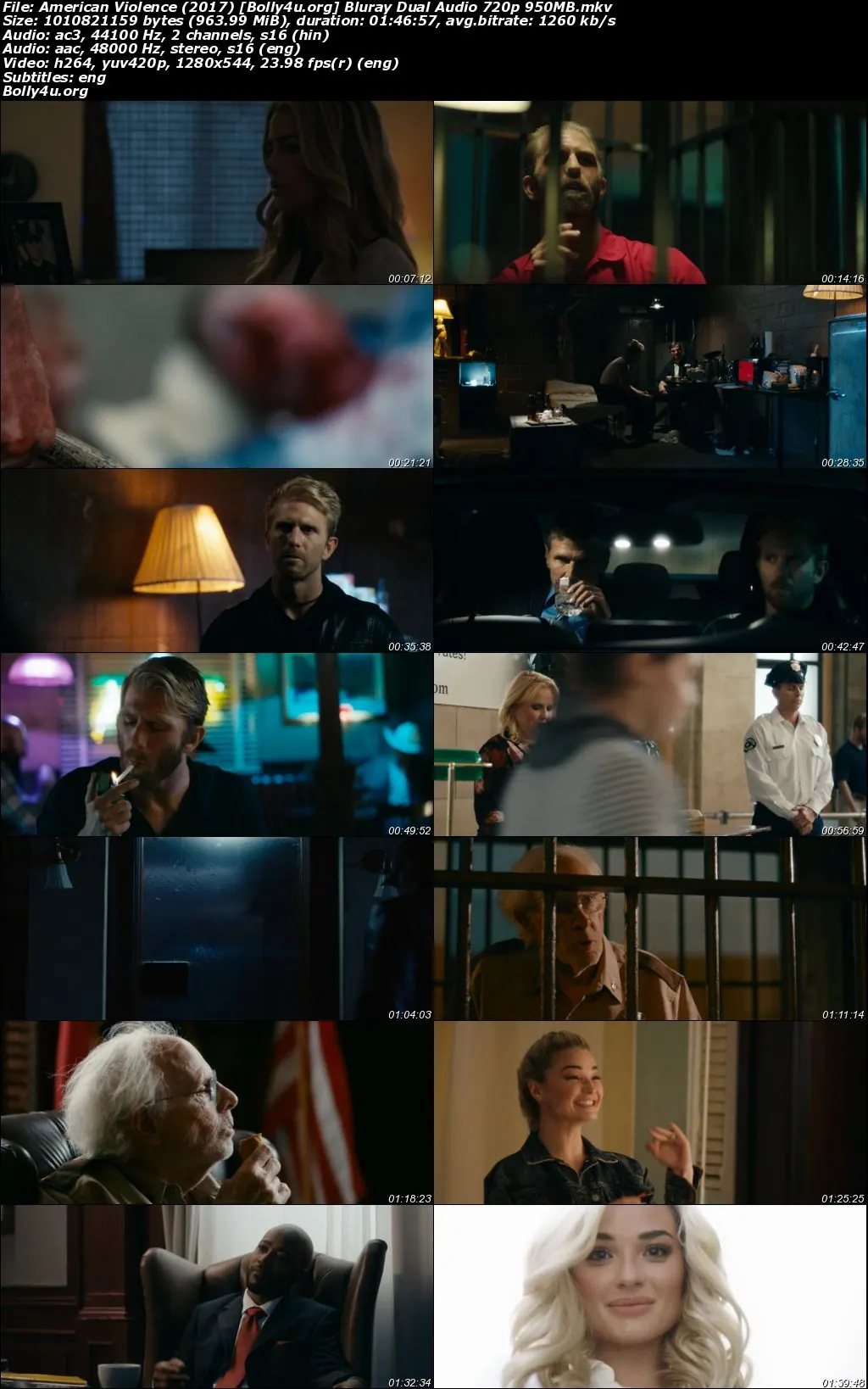 American Violence 2017 BluRay Hindi Dual Audio Full Movie Download 720p  480p