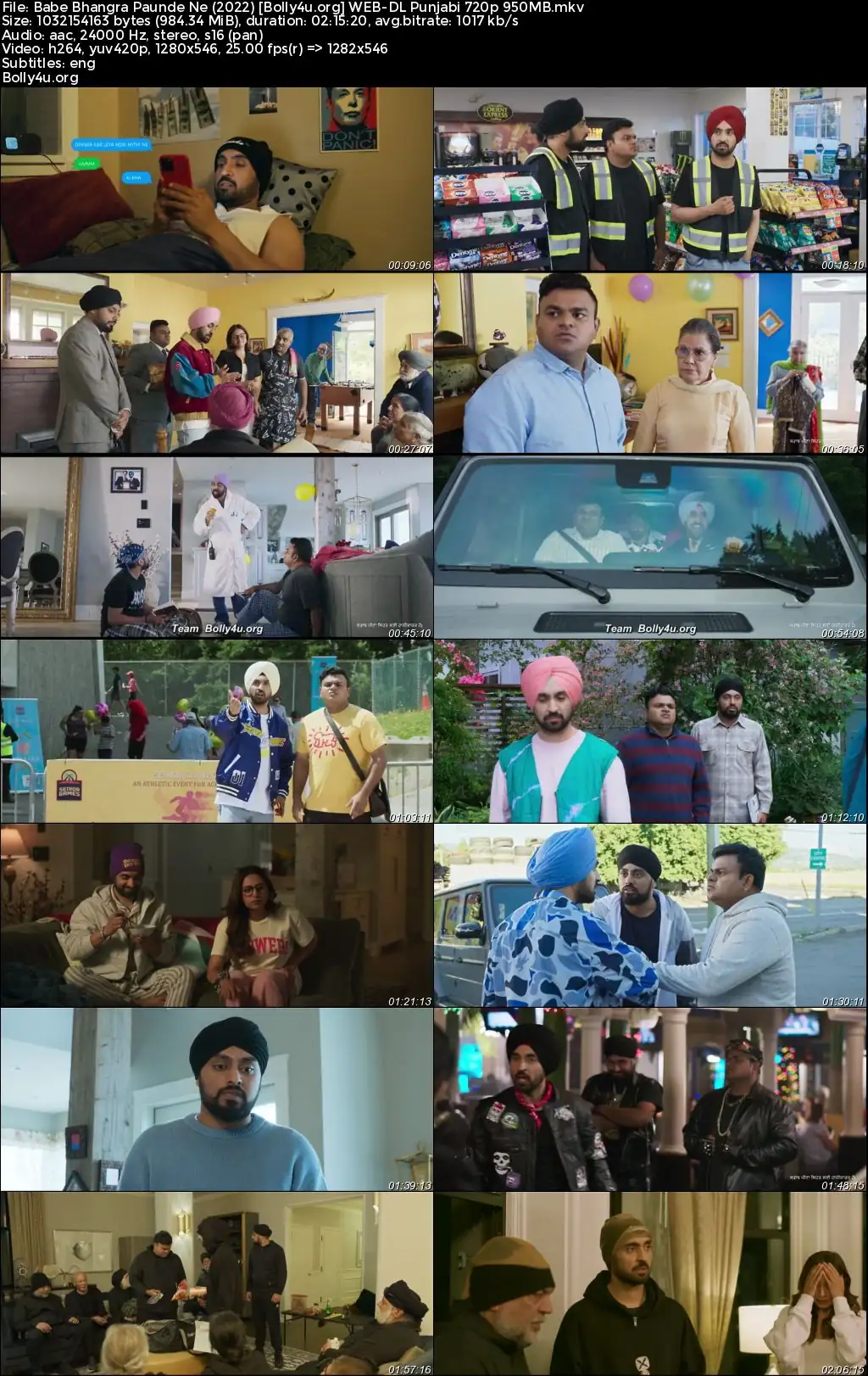 Babe Bhangra Paunde Ne 2022 WEB-DL Punjabi Full Movie Download 1080p  720p  480p