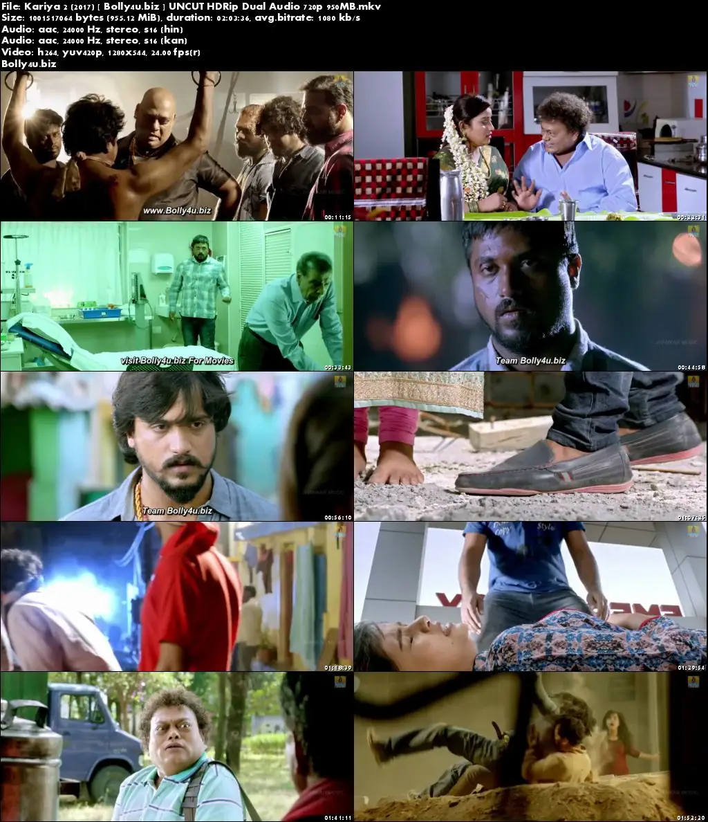 Kariya 2 2017 HDRip 950MB UNCUT Hindi Dual Audio 720p Download