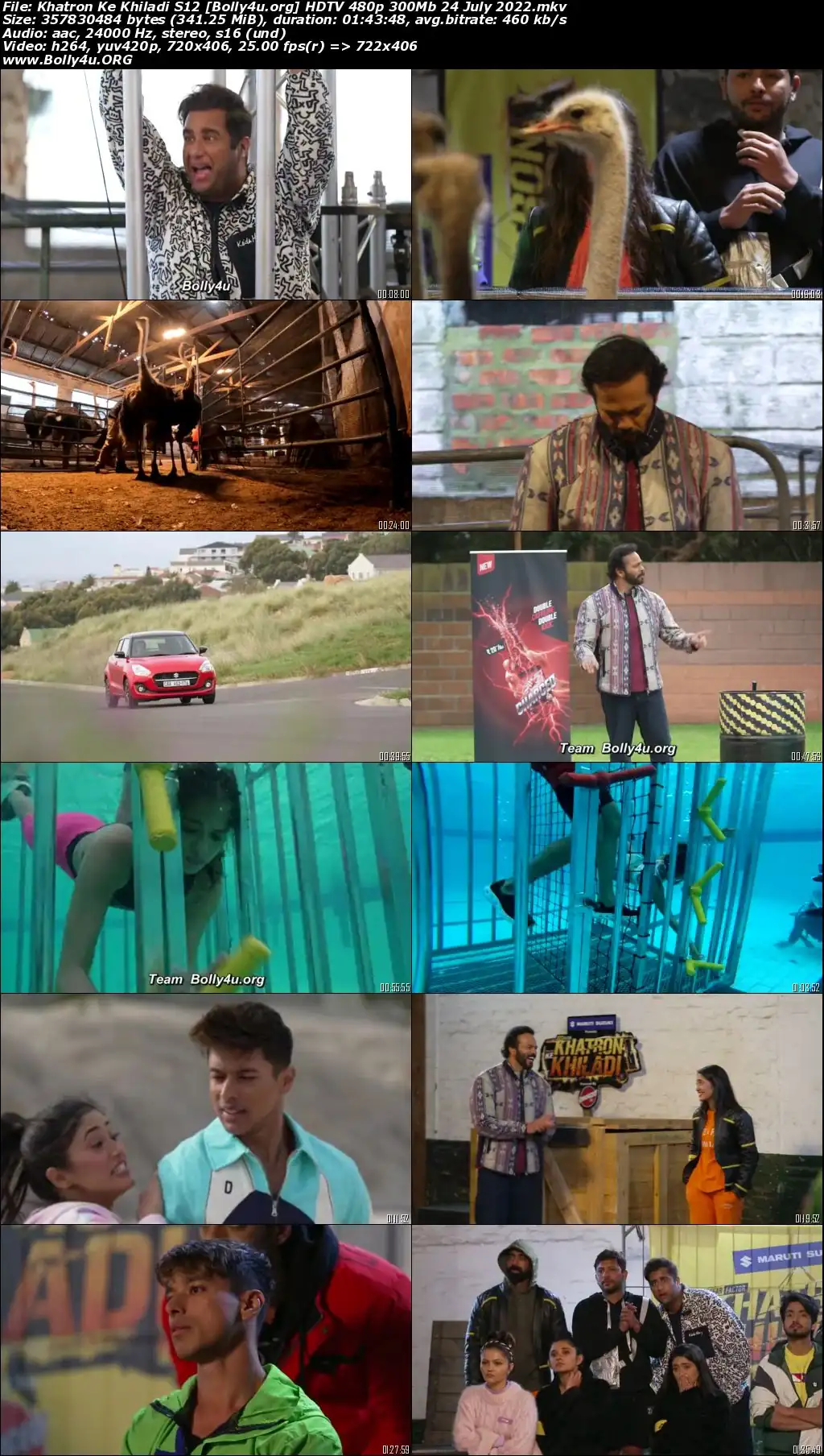 Khatron Ke Khiladi S12 HDTV 480p 300Mb 24 July 2022 Download