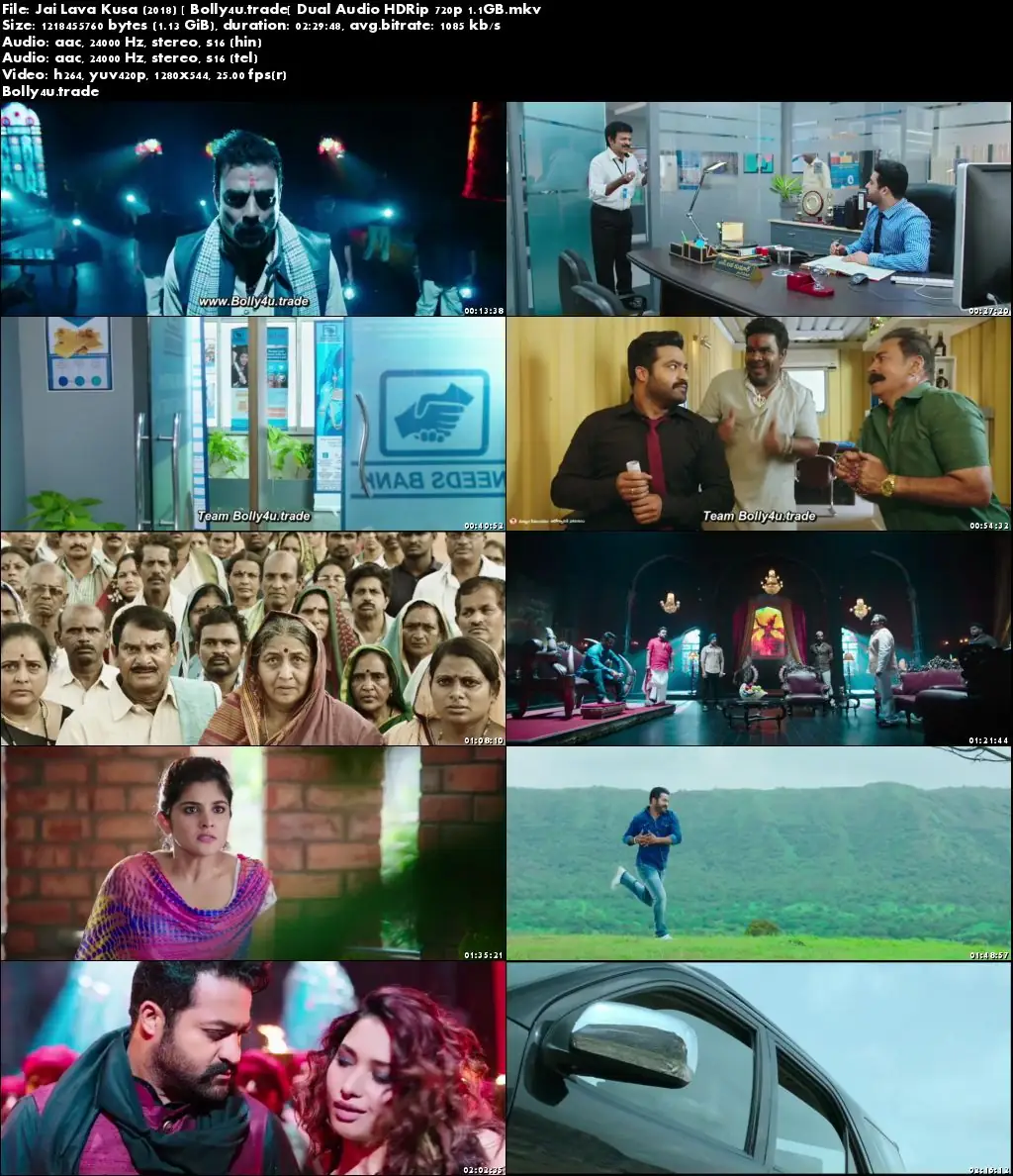  Jai Lava Kusa 2018 HDRip 450MB Hindi Dubbed Dual Audio 480p Download