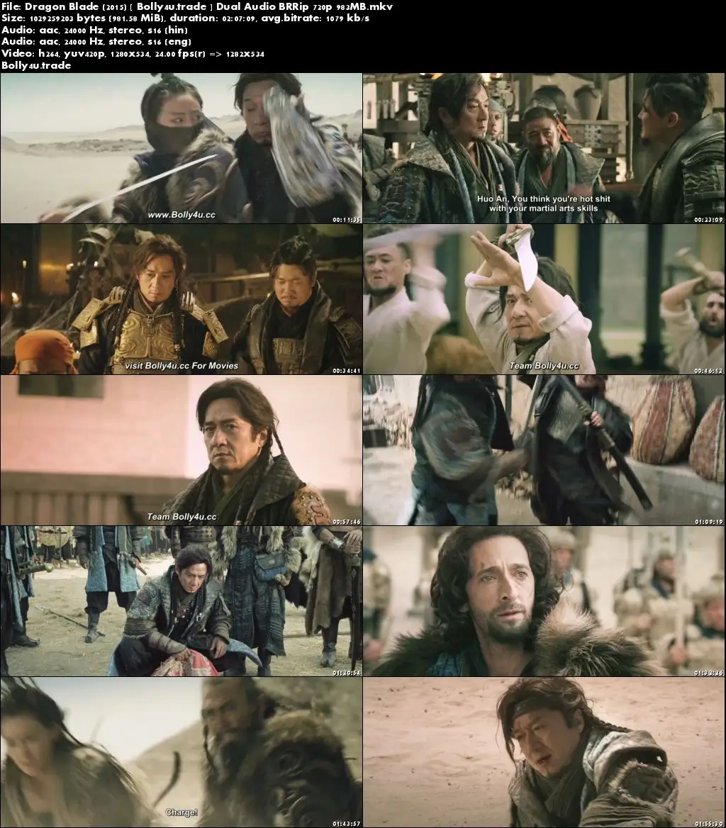 Dragon Blade 2015 BRRip 950Mb Hindi Dual Audio 720p Download Dragon Blade 2015 BRRip 950Mb Hindi Dual Audio 720p Download