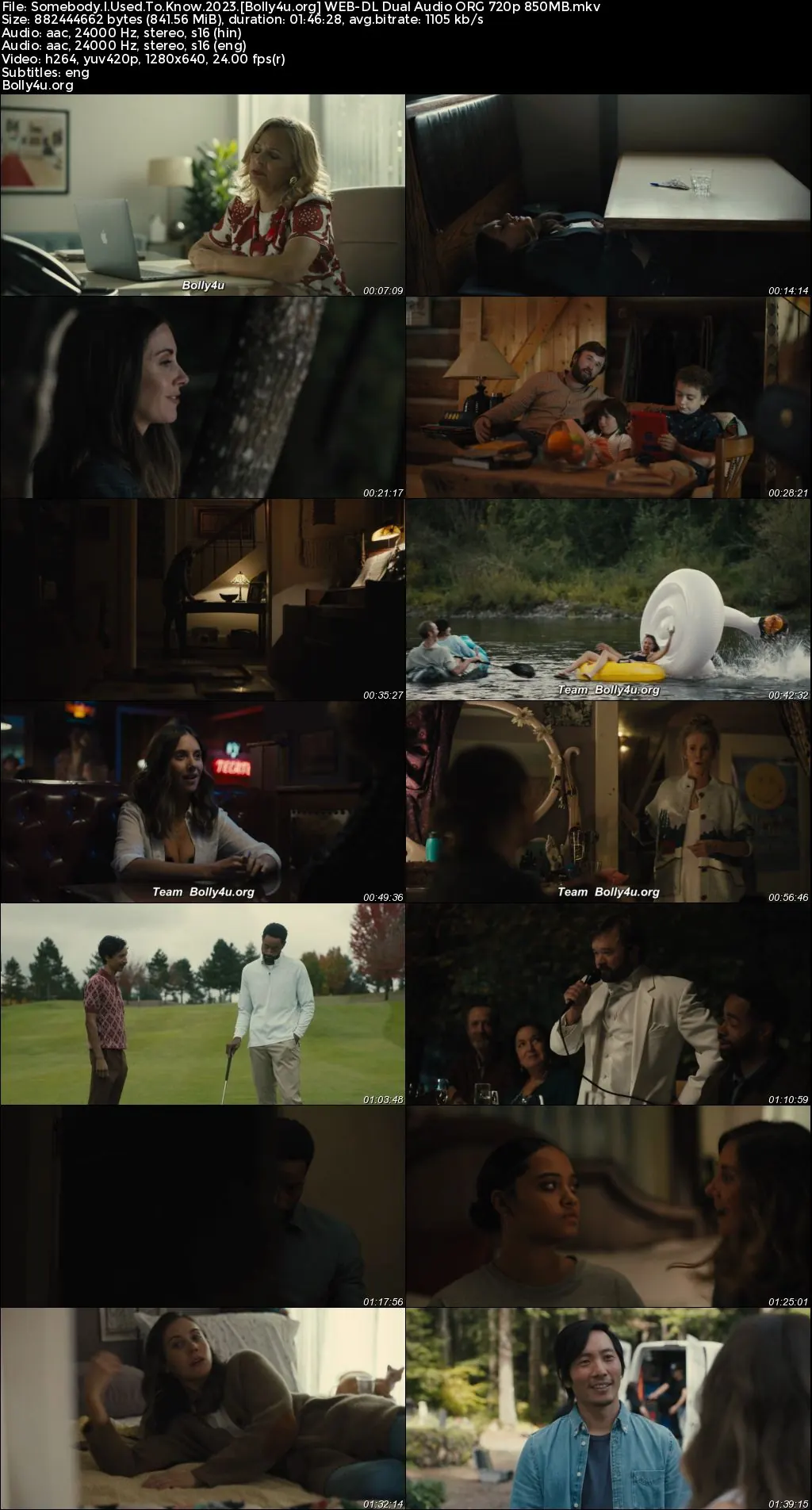 Somebody I Used To Know 2023 WEB-DL Hindi Dual Audio ORG Full Movie Download 1080p  720p  480p