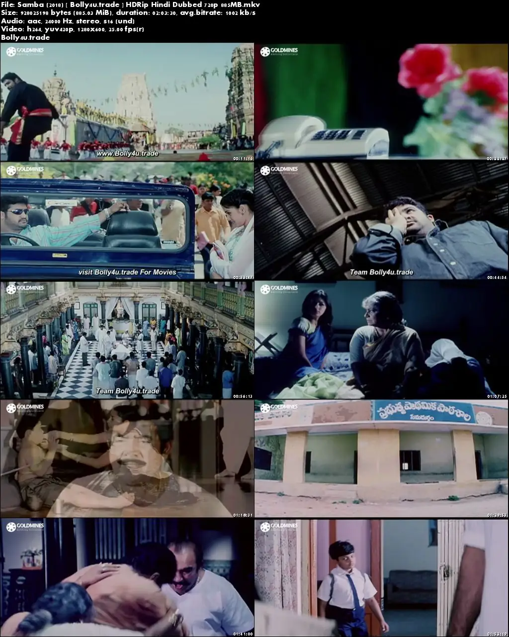 Samba 2018 HDRip 350MB Full Hindi Dubbed Movie Download 480p