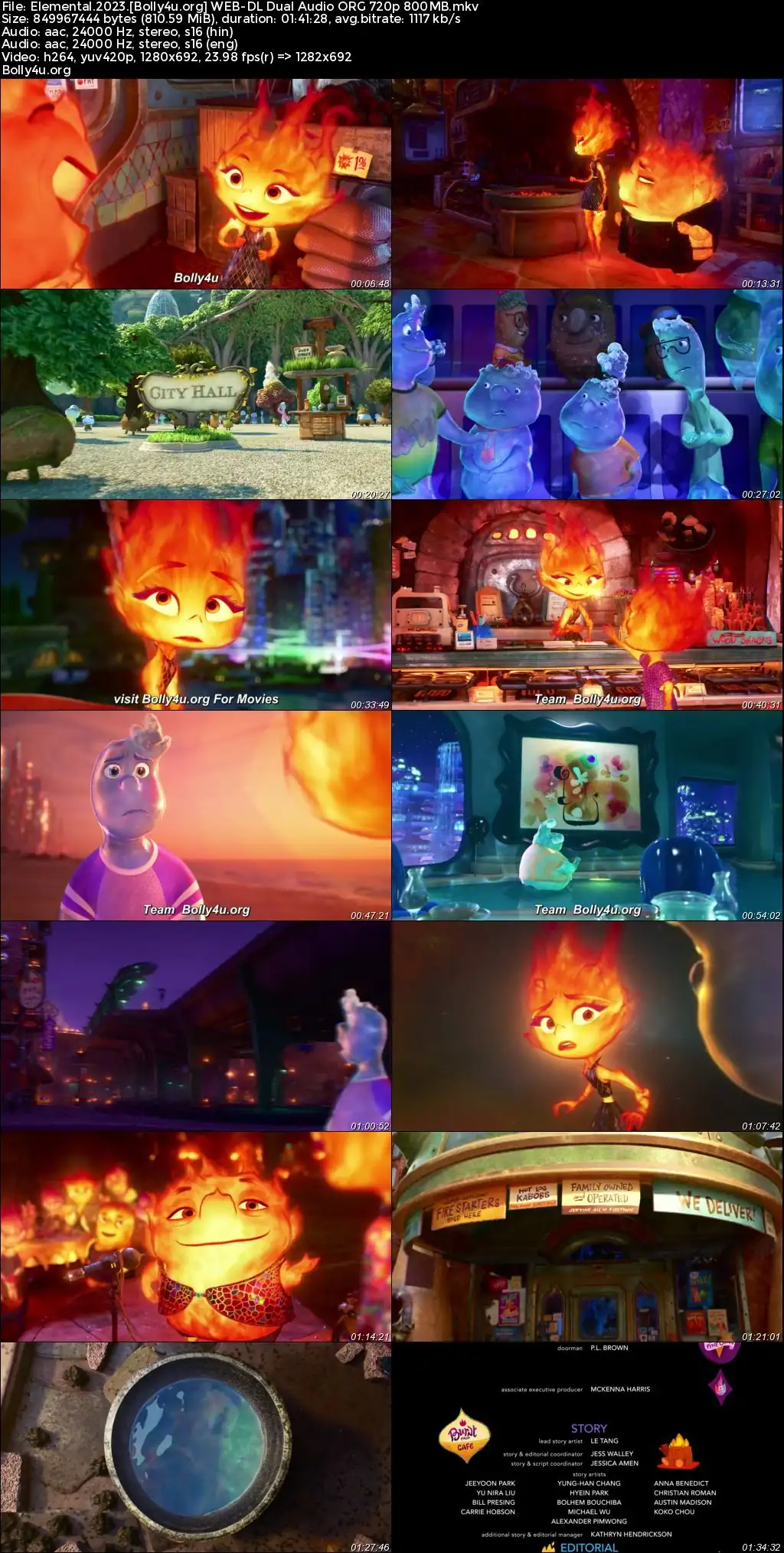 Elemental 2023 WEB-DL Hindi Dual Audio ORG Full Movie Download 1080p  720p  480p