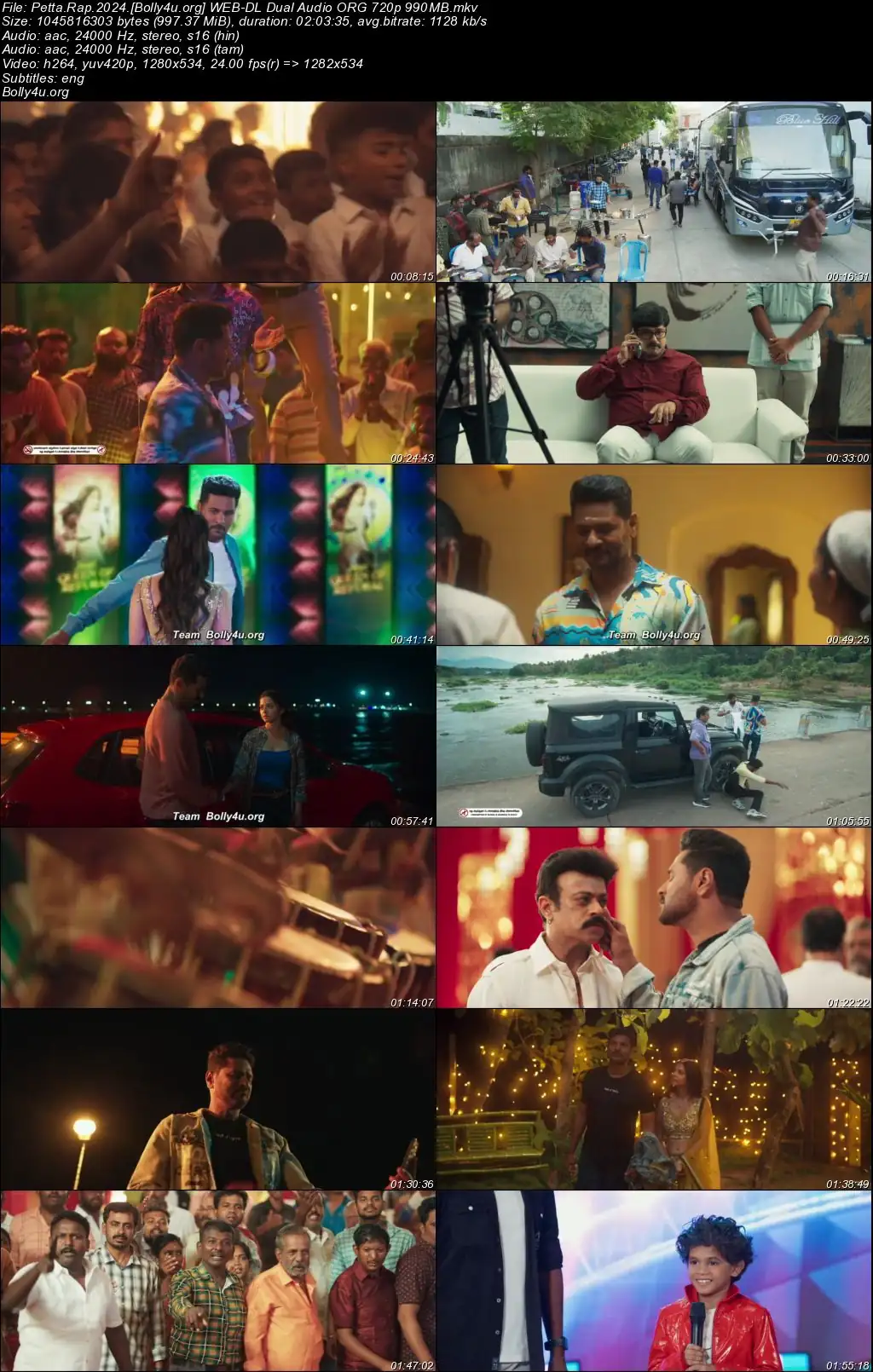 Petta Rap 2024 WEB-DL UNCUT Hindi Dual Audio ORG Full Movie Download 1080p  720p  480p