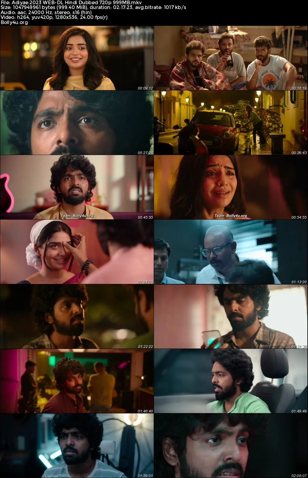 Adiyae 2023 WEB-DL Hindi Dubbed ORG Full Movie Download 1080p  720p  480p