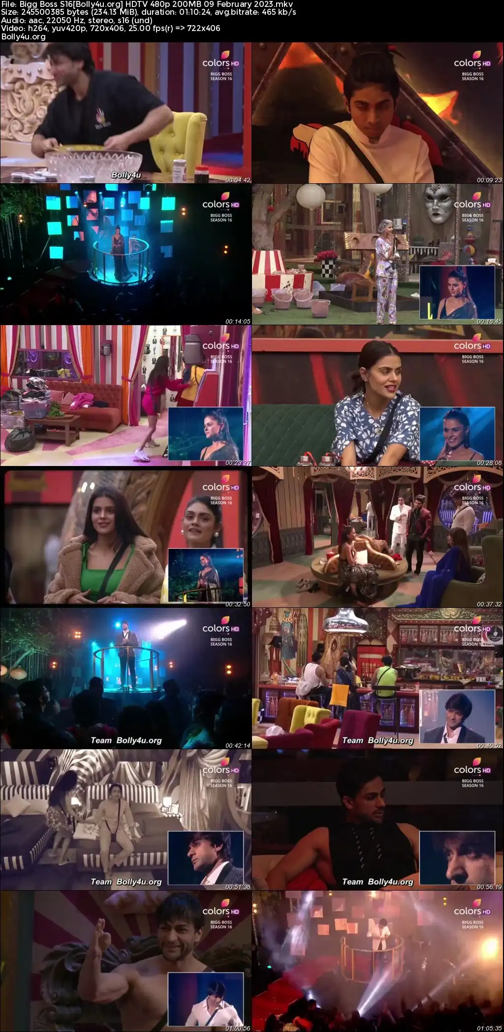 Bigg Boss S16 HDTV 480p 200MB 09 February 2023 Download