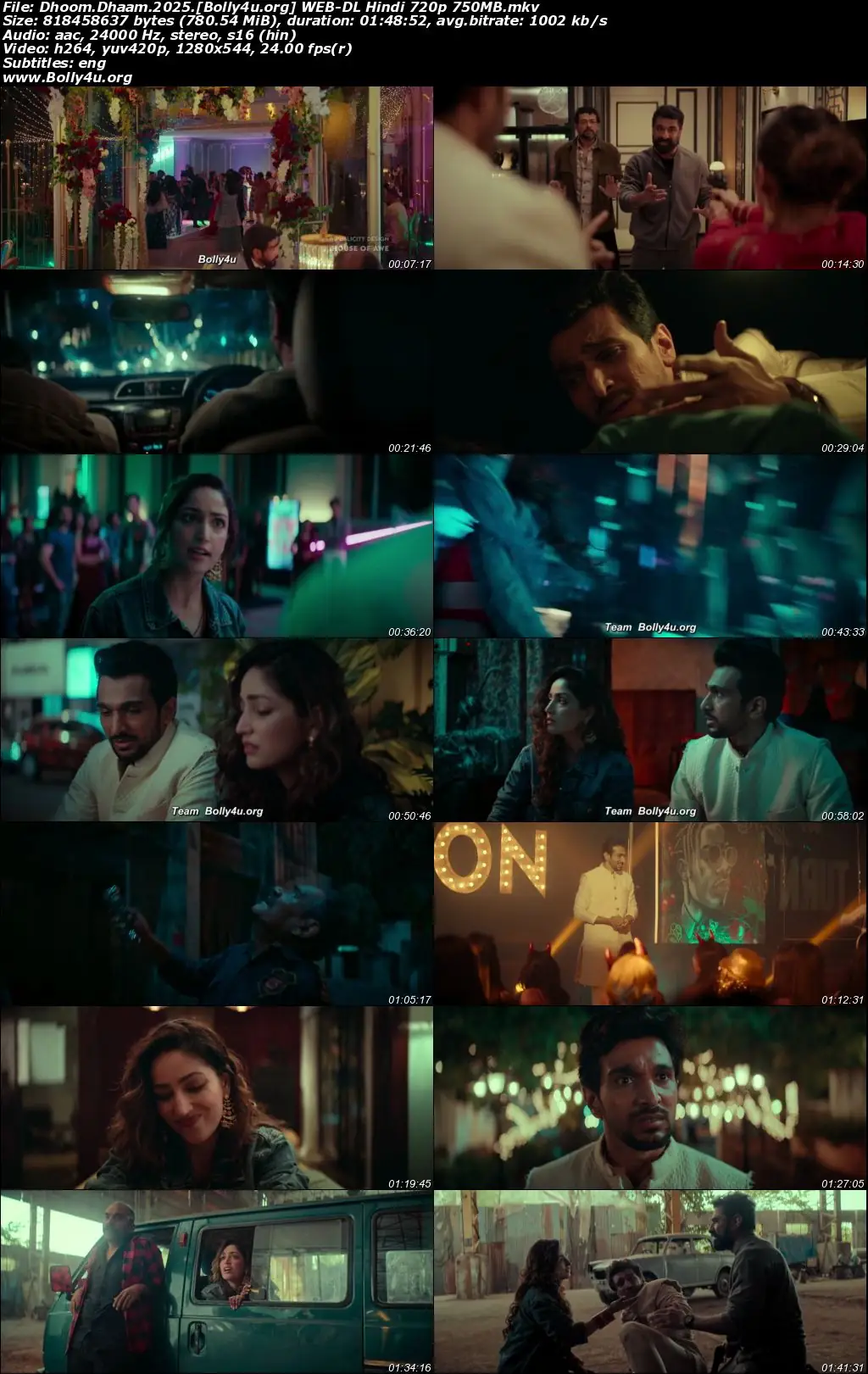 Dhoom Dhaam 2025 WEB-DL Hindi Full Movie Download 1080p  720p  480p