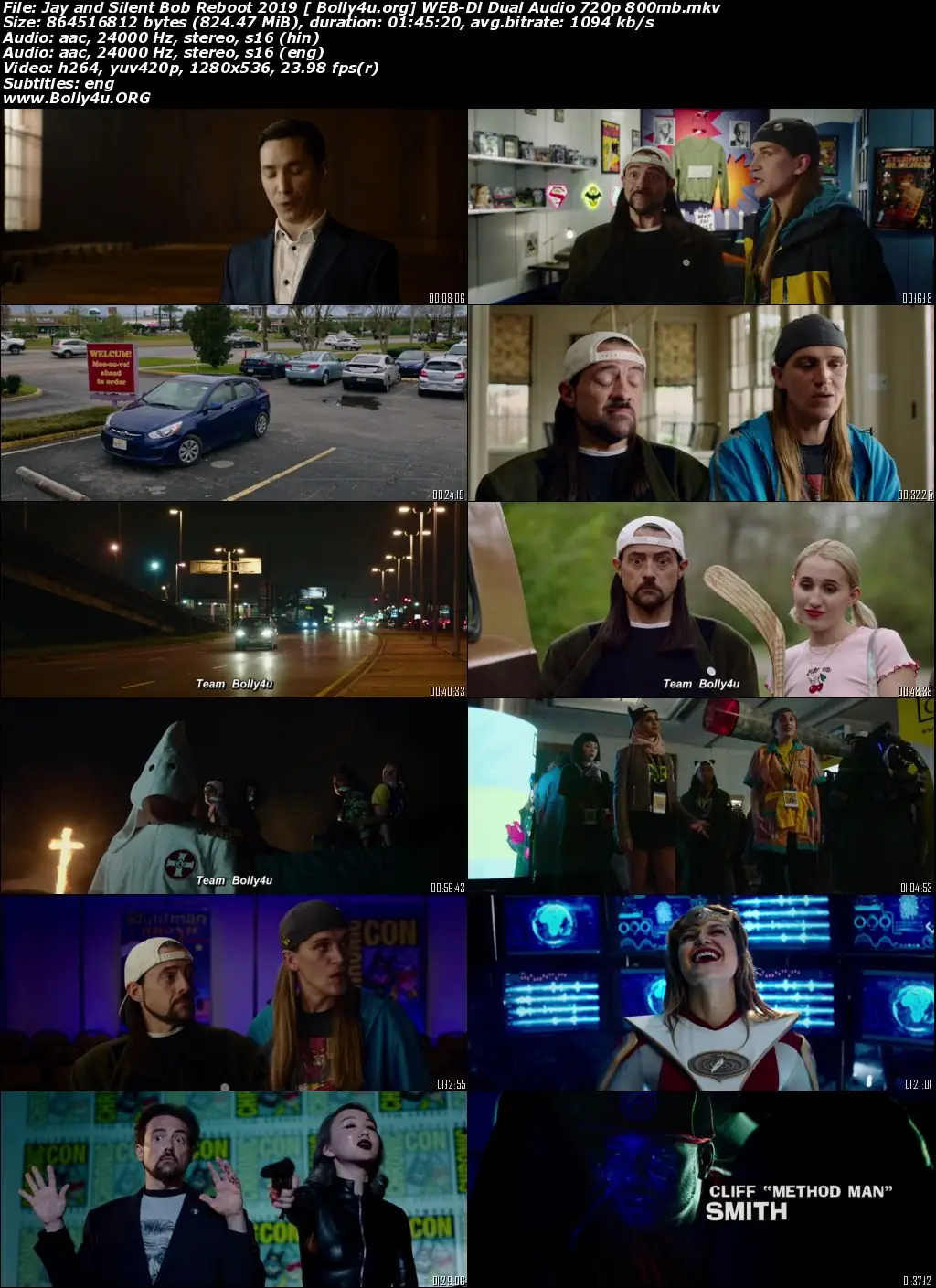 Jay and Silent Bob Reboot 2019 WEB-DL 350MB Hindi Dual Audio ORG 480p Download
