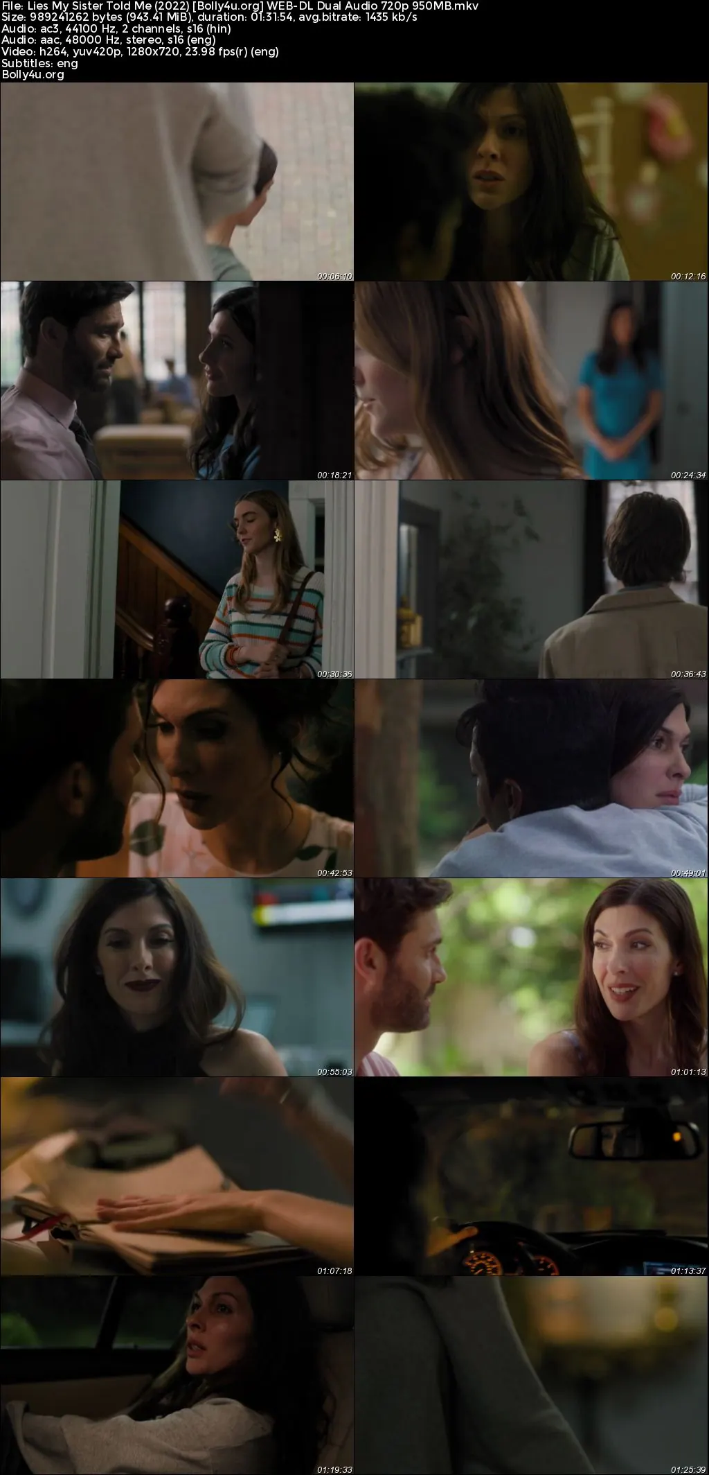 Lies My Sister Told Me 2022 WEB-DL Hindi Dual Audio Full Movie Download 720p  480p