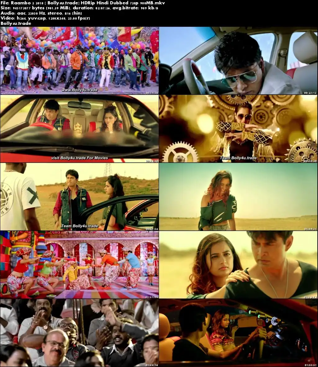 Raambo 2 2018 HDRip 300MB Hindi Dubbed 480p Download