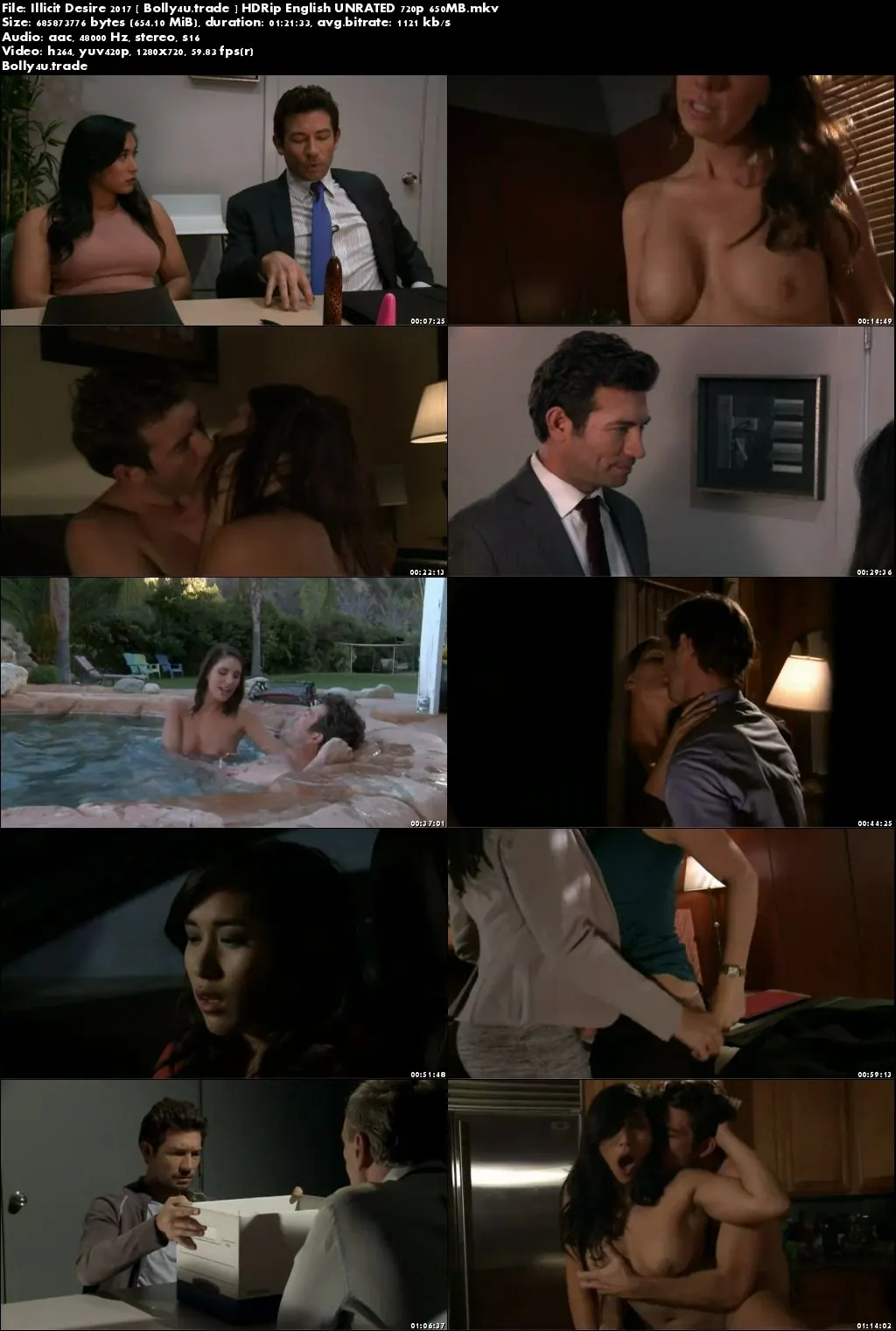  Illicit Desire 2017 HDRip 300MB English UNRATED 480p Download